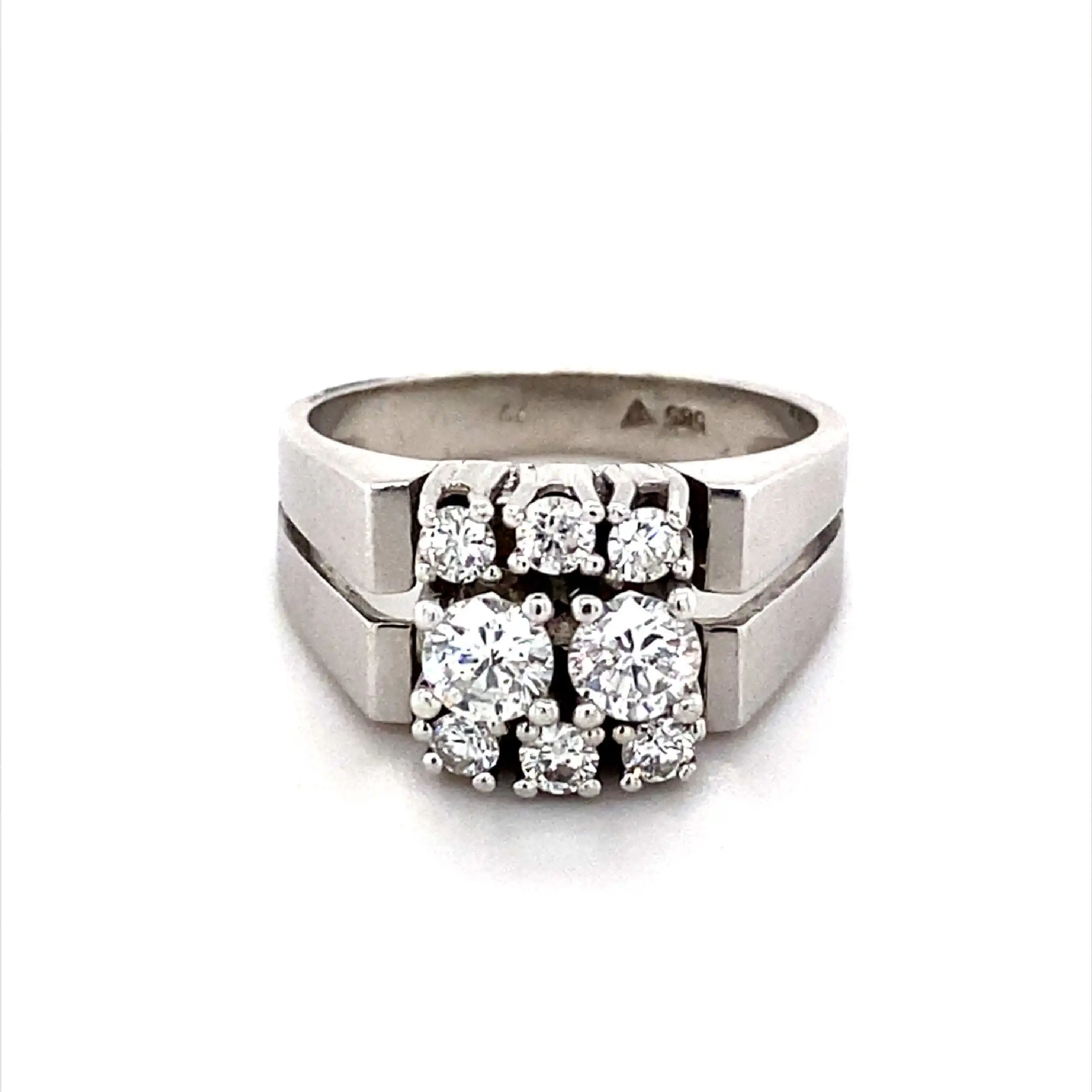 Ring Weißgold mit Brillanten Ring Weißgold mit Brillanten