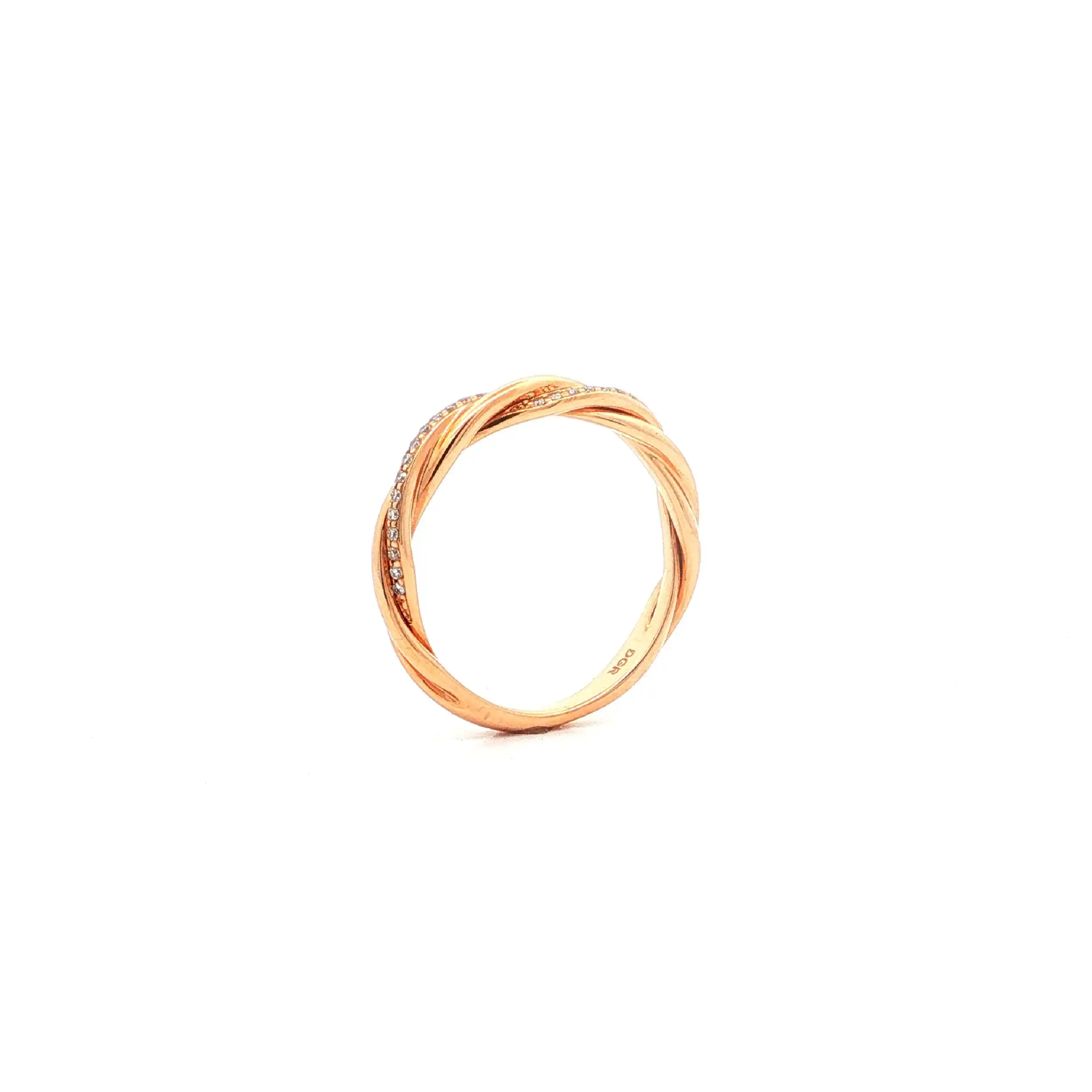 Ring Roségold mit Brillanten 0,07ct. TW/SI