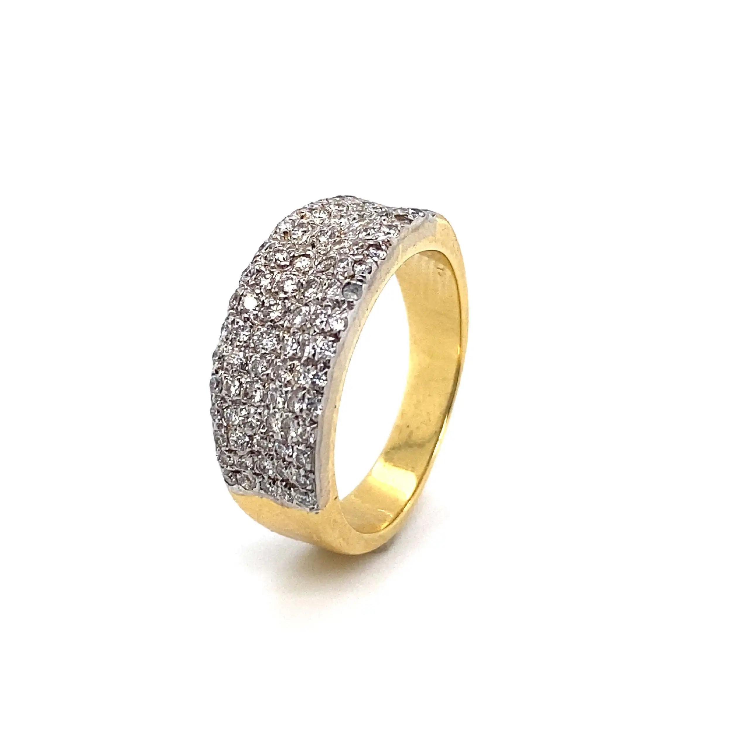 Ring bicolor mit Brillanten ca. 0,75 ct Ring bicolor mit Brillanten ca. 0,75 ct