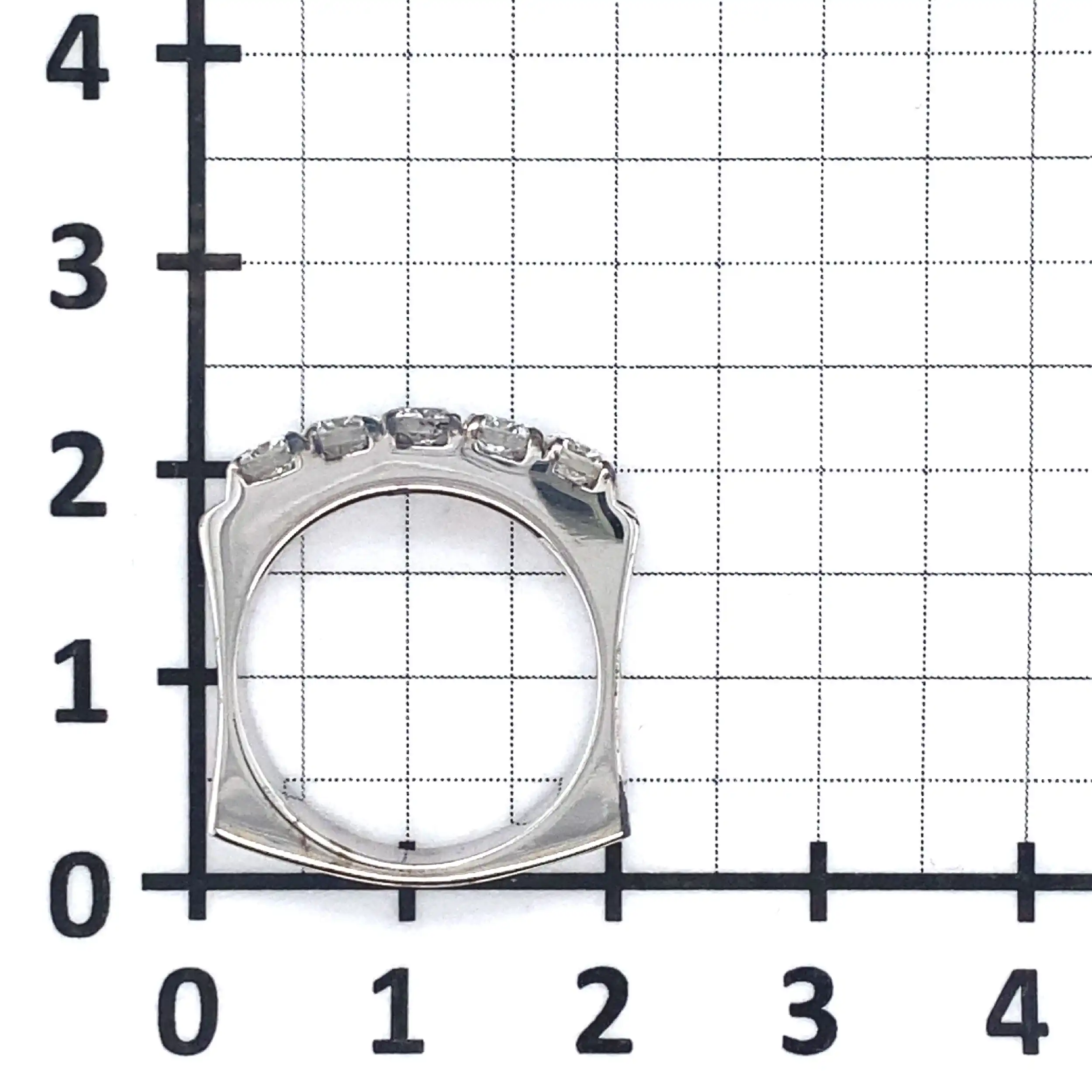 Ring Quadratisch Weißgold mit Brillanten Ring Quadratisch Weißgold mit Brillanten