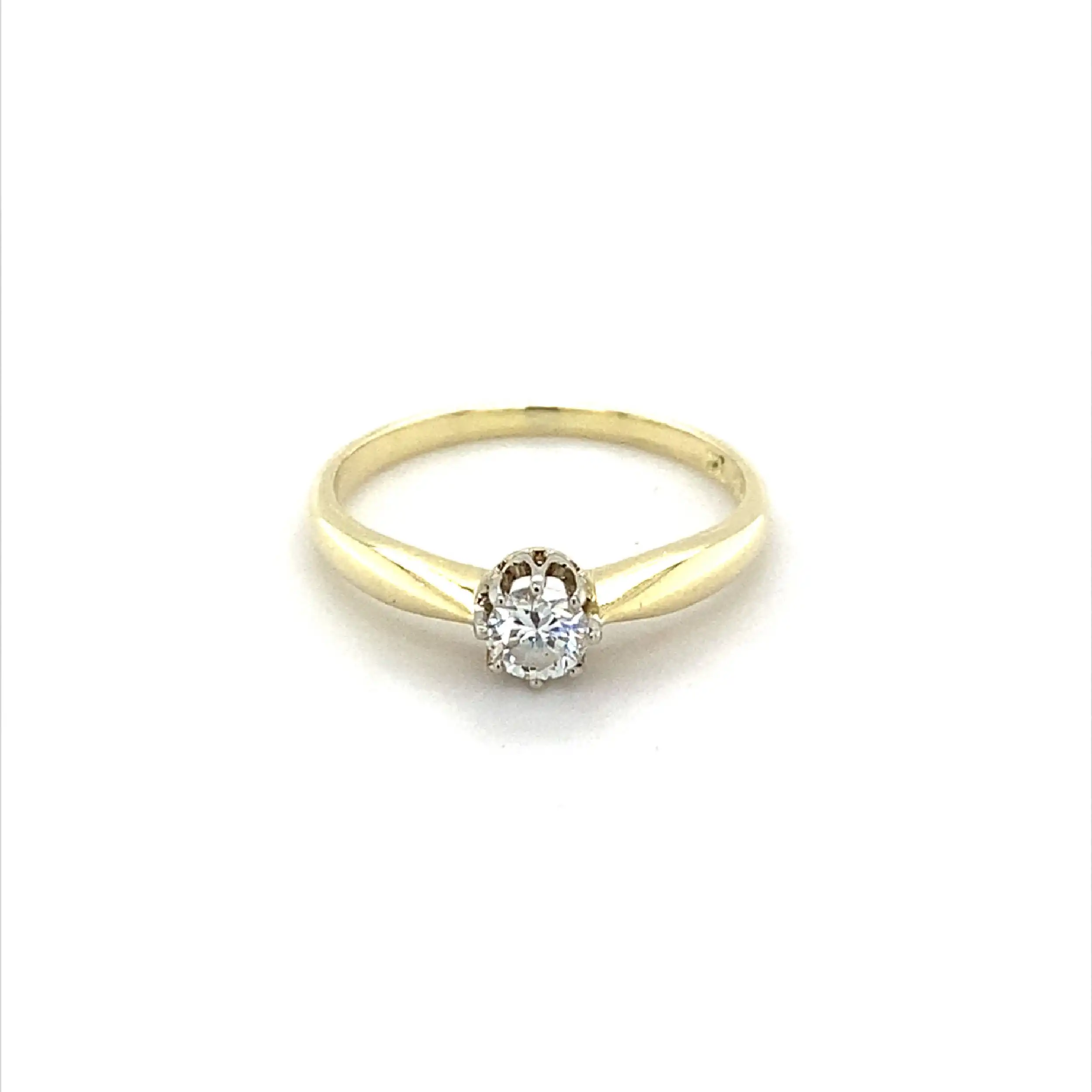 Ring Bicolor mit Brillant Ring Bicolor mit Brillant