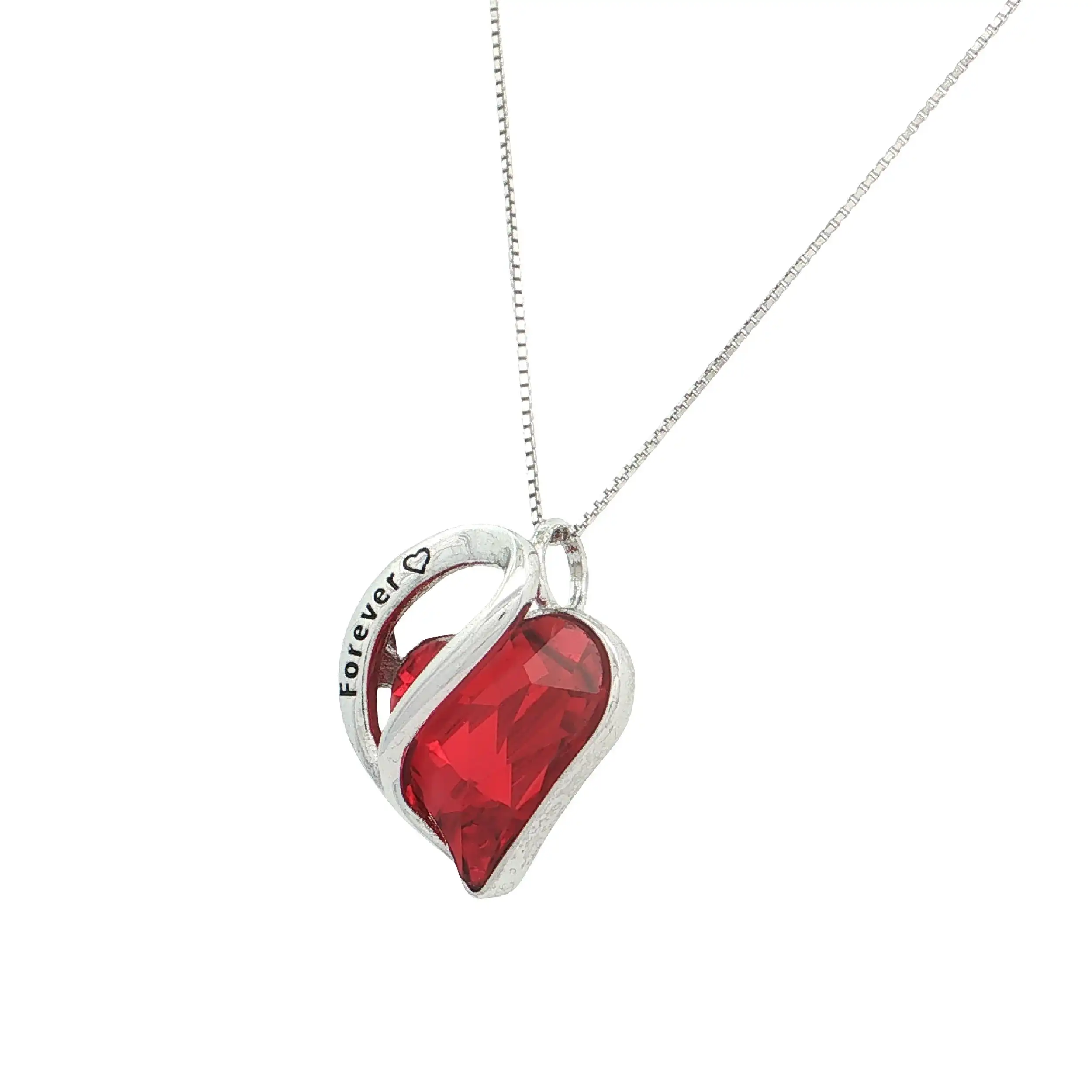Kette Silber mit Herzanhänger "Forever" Kette Silber mit Herzanhänger "Forever"