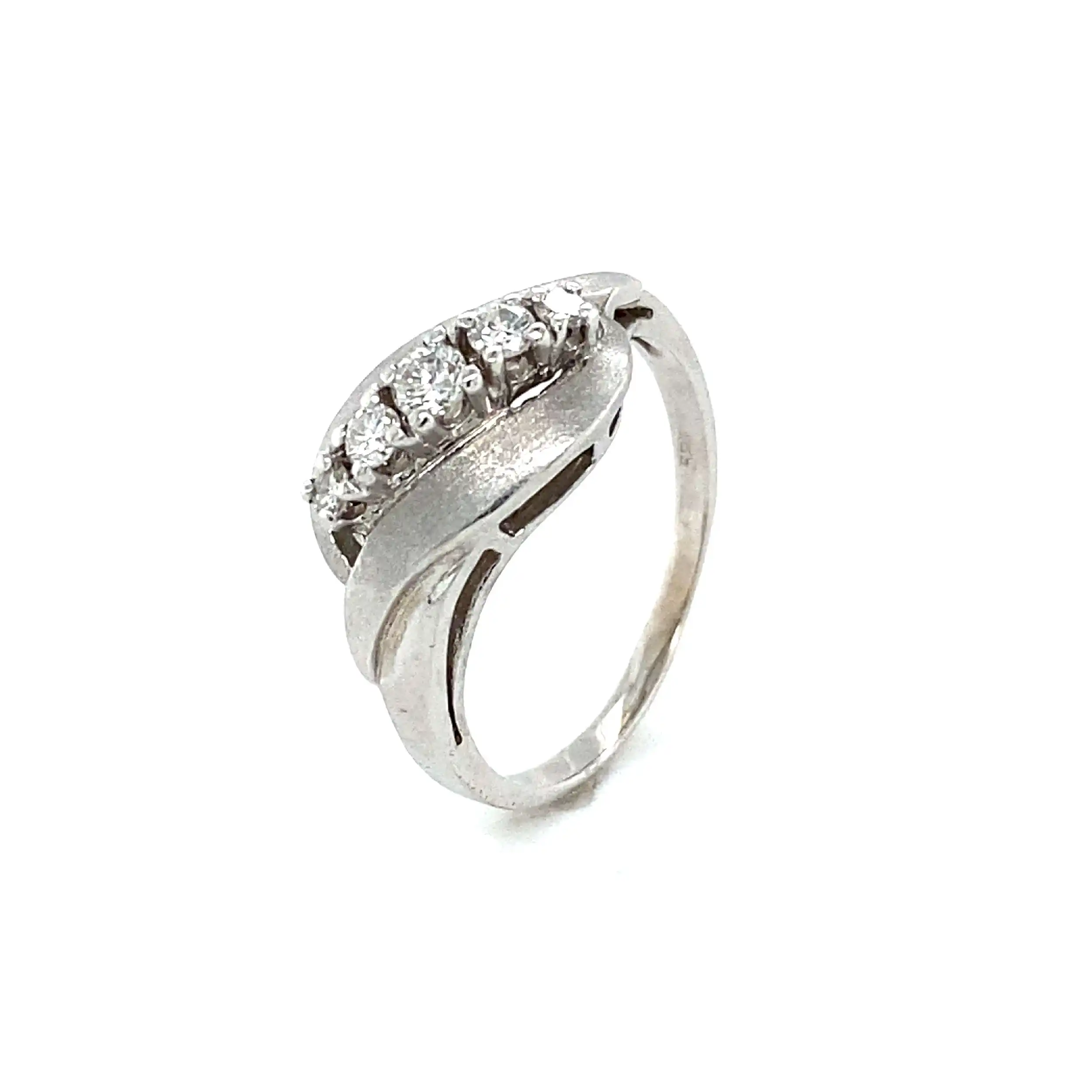 Ring Weißgold mit Brillanten Ring Weißgold mit Brillanten