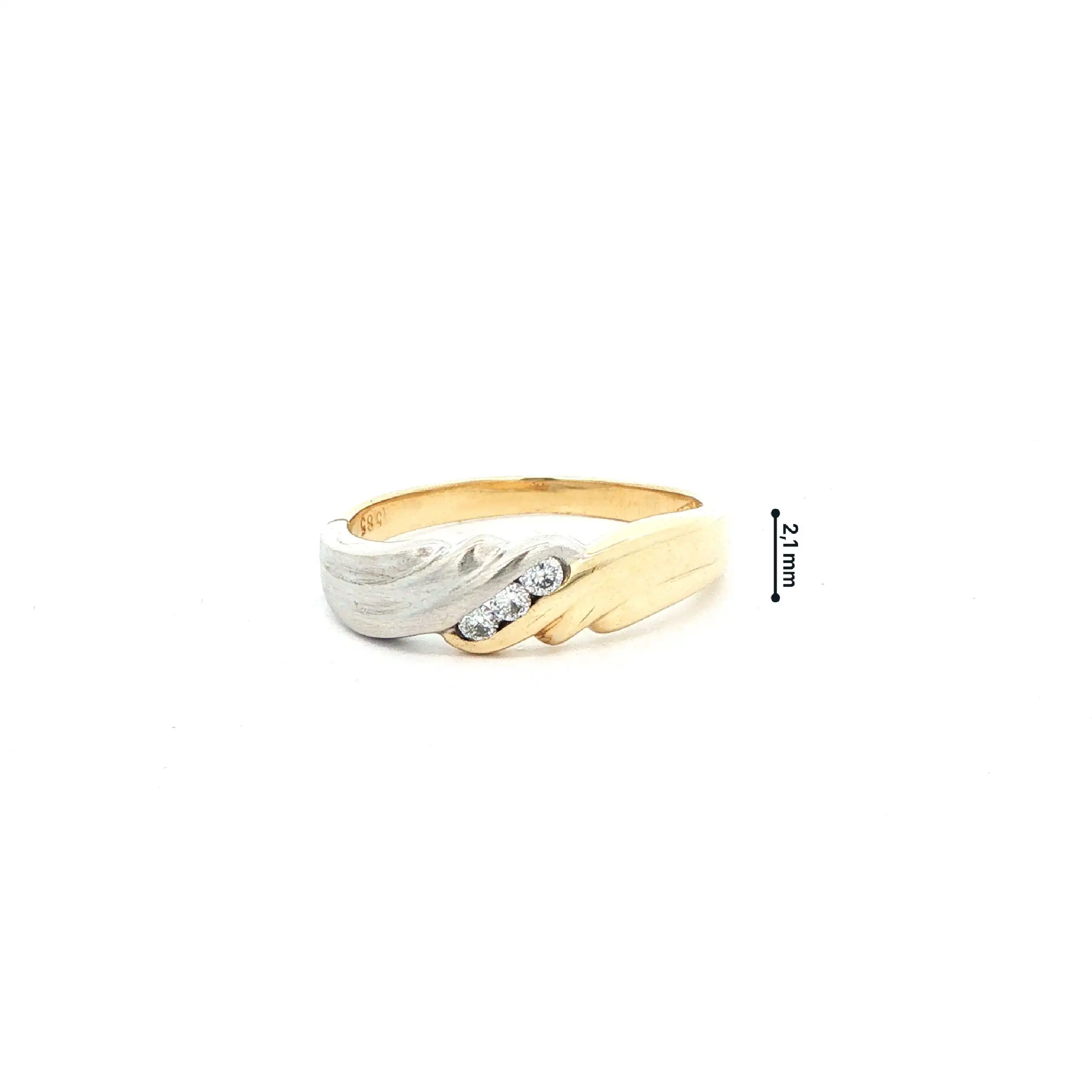 Ring Bicolor mit Brillanten Ring Bicolor mit Brillanten