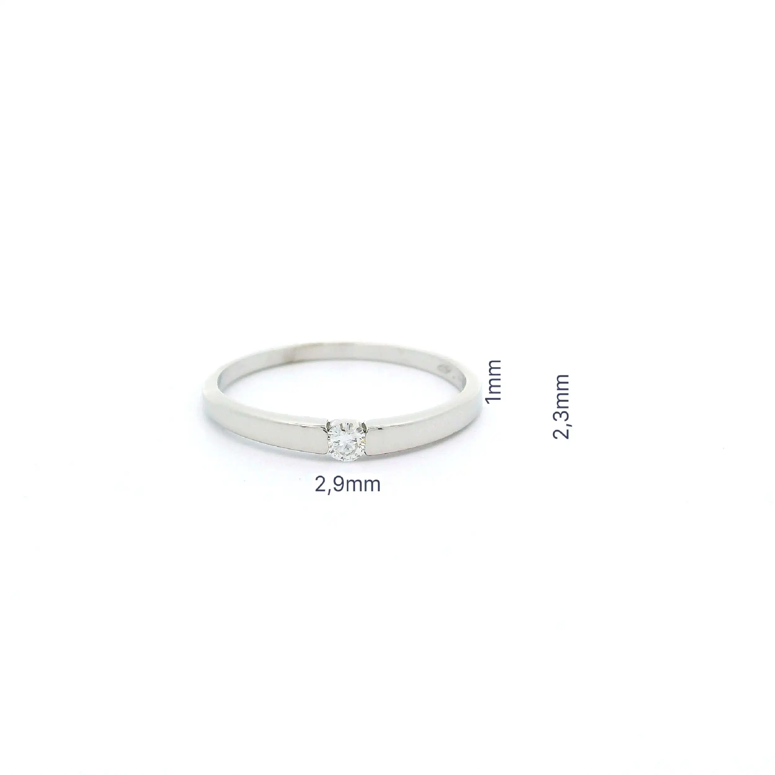 Ring Weißgold mit Brillant
