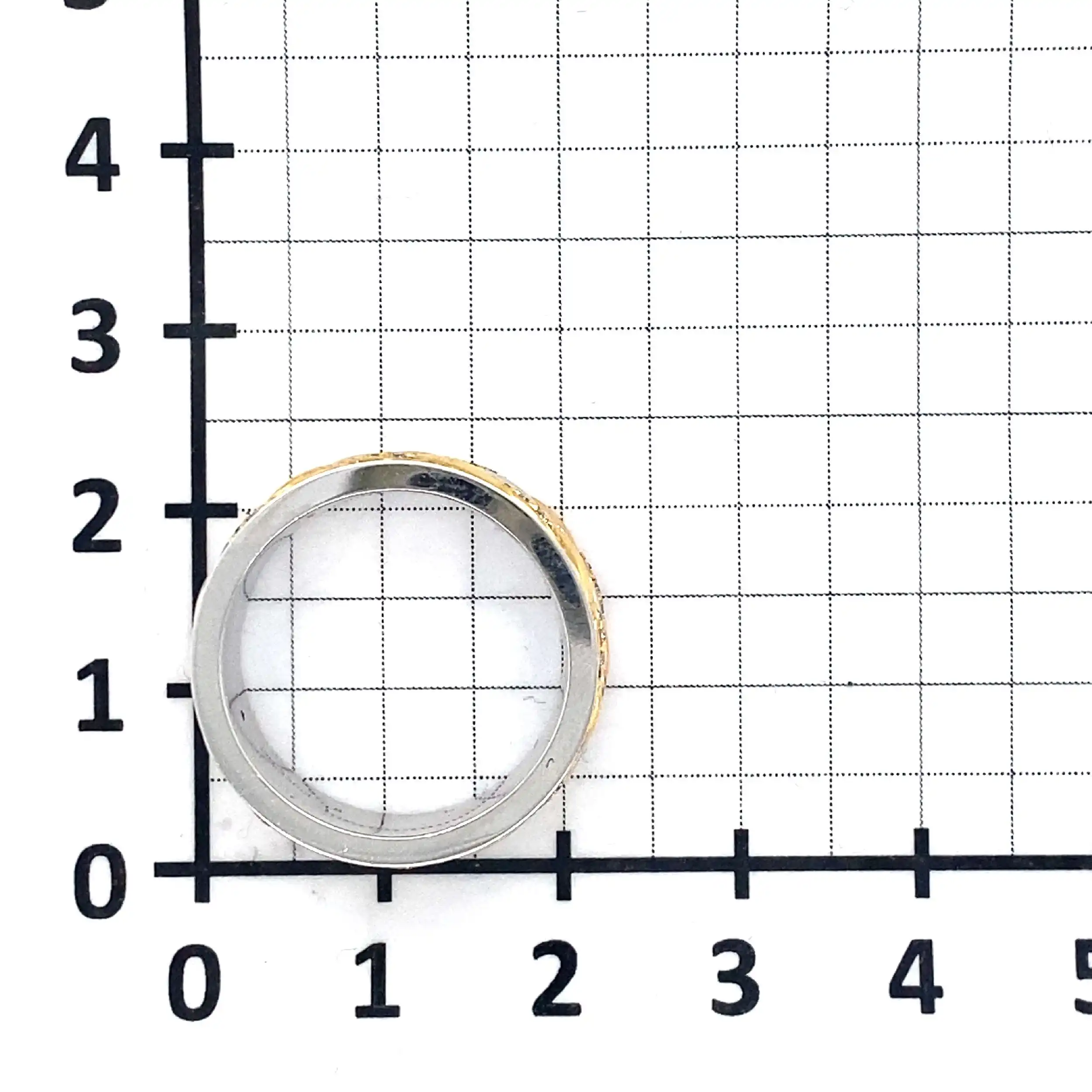 Rollring tricolor mit Brillanten Rollring tricolor mit Brillanten