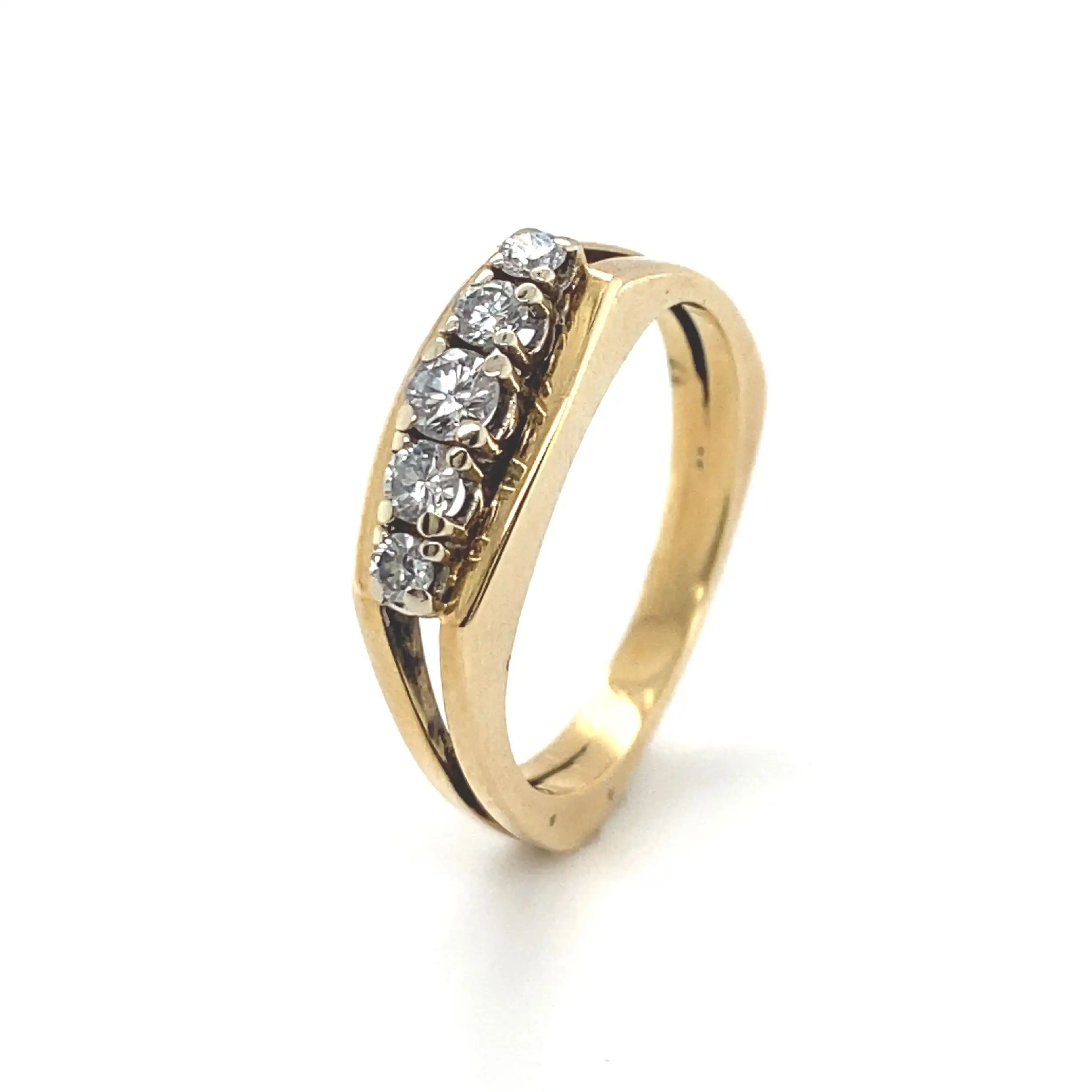 Ring Bicolor mit Brillanten Ring Bicolor mit Brillanten