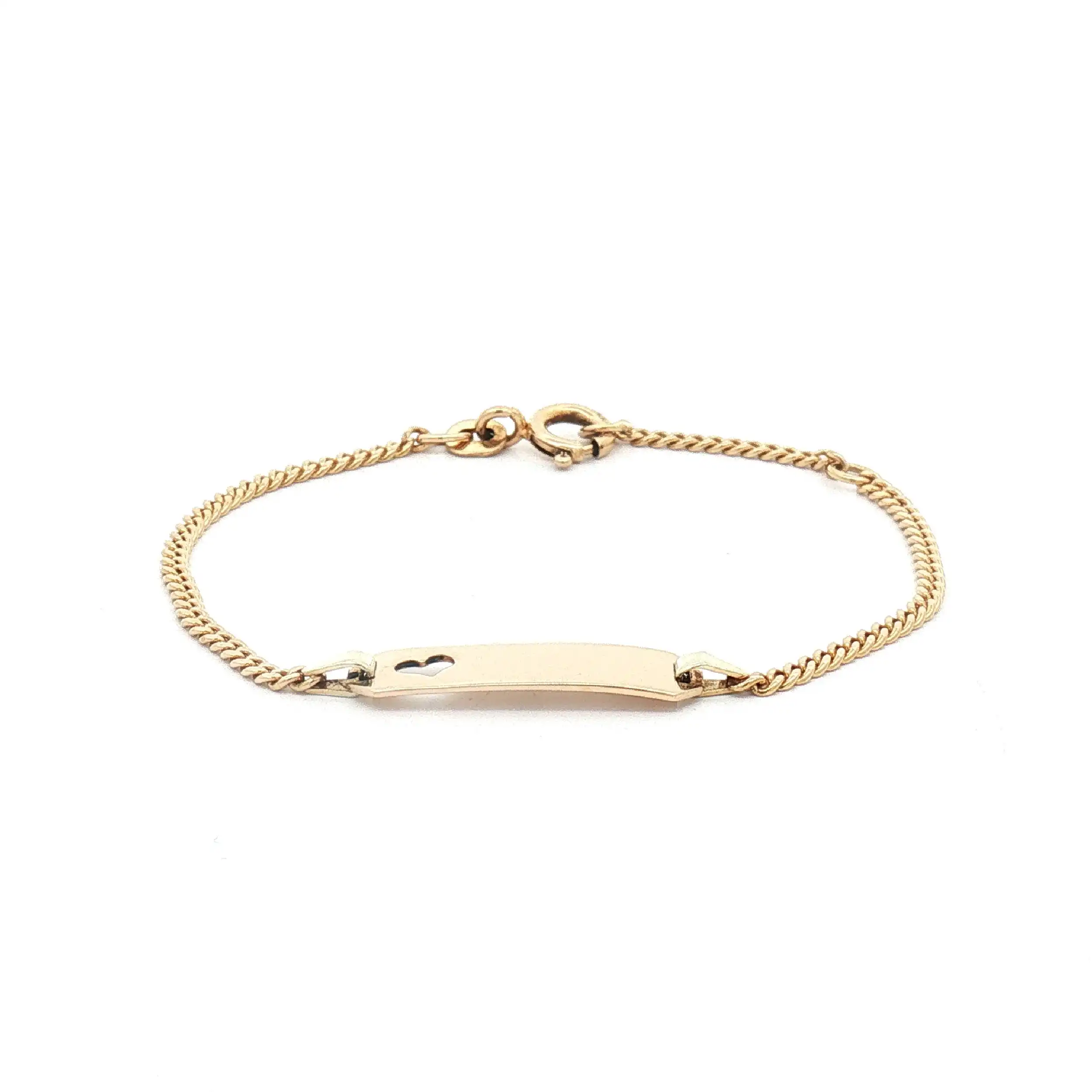 ID-Armband Gelbgold mit Herz