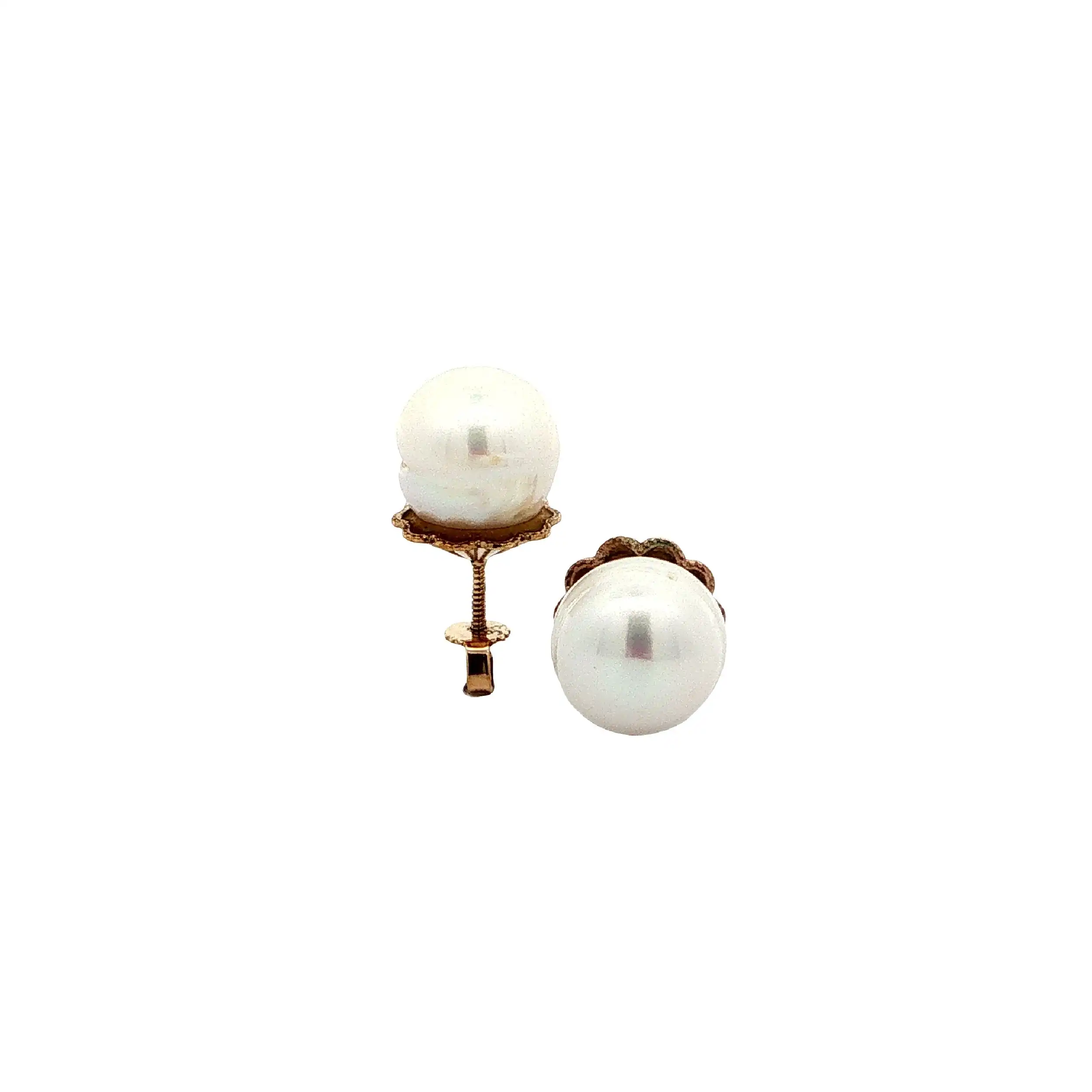 Ohrstecker Gelbgold mit Perle Ohrstecker Gelbgold mit Perle
