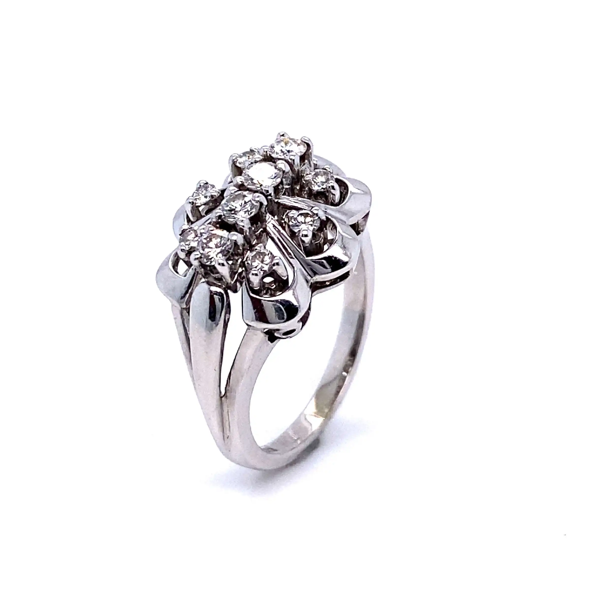 Ring weißgold mit 10 Brillanten Ring weißgold mit 10 Brillanten