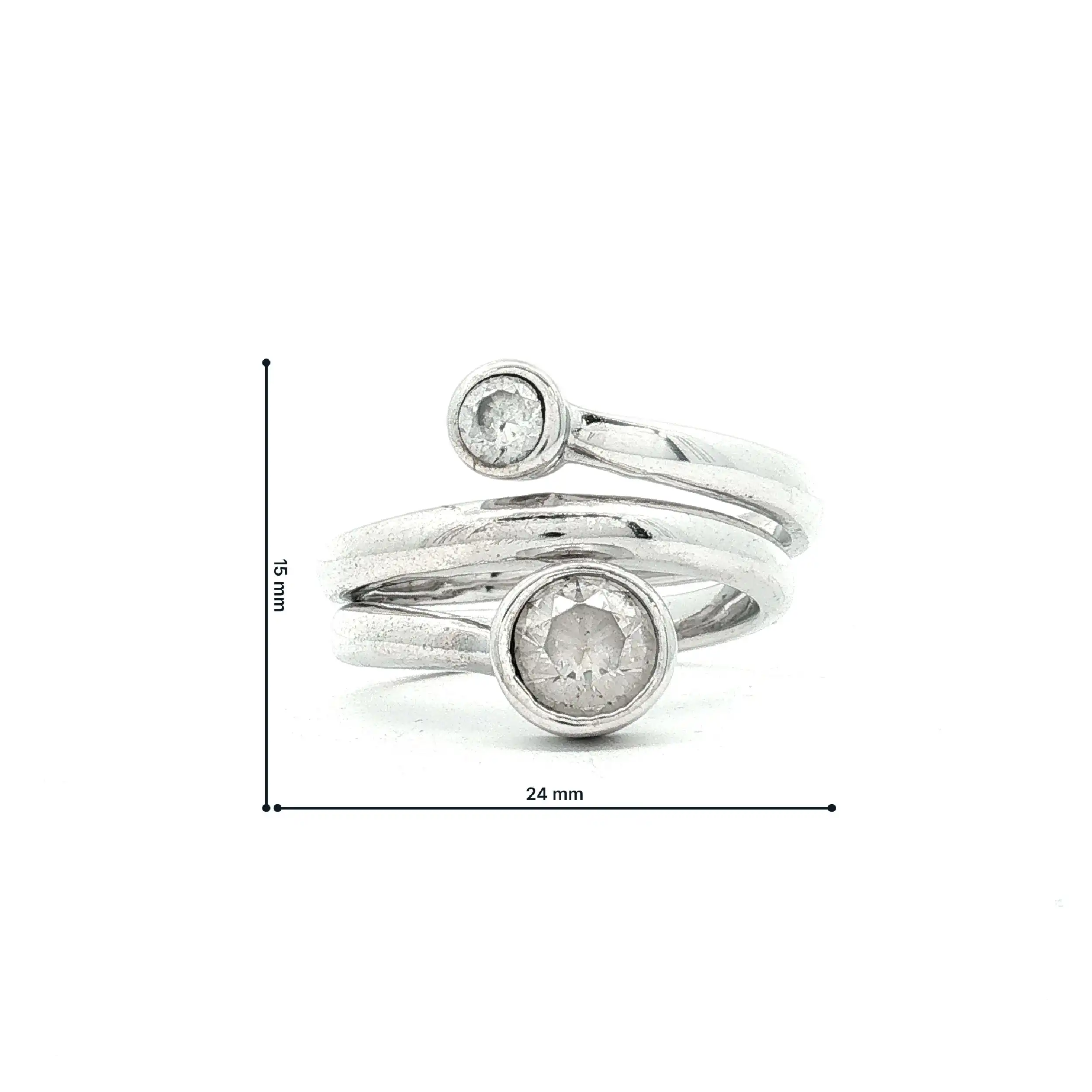 Ring Silber mit Zirkonia