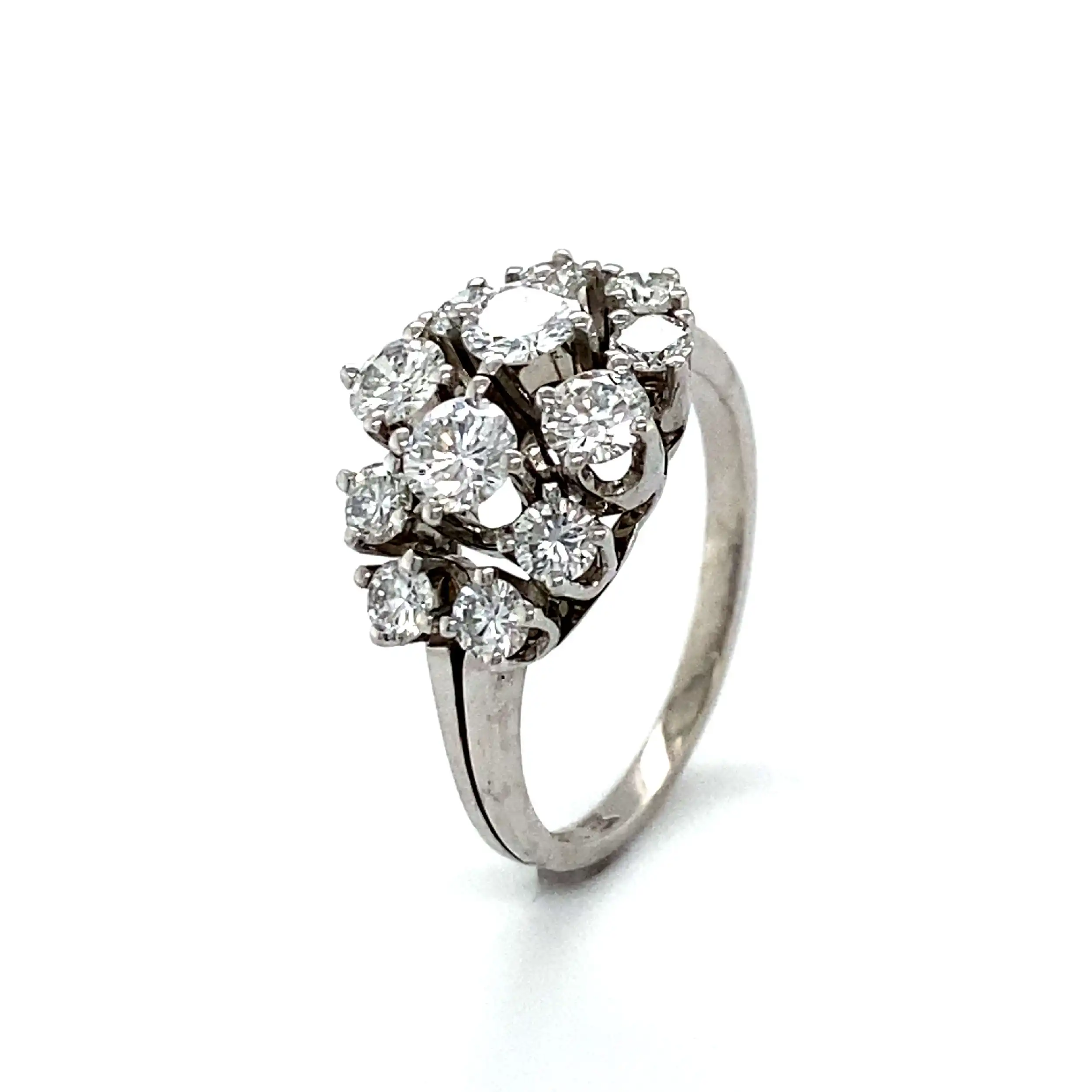 Ring Weißgold mit 12 Brillanten Ring Weißgold mit 12 Brillanten