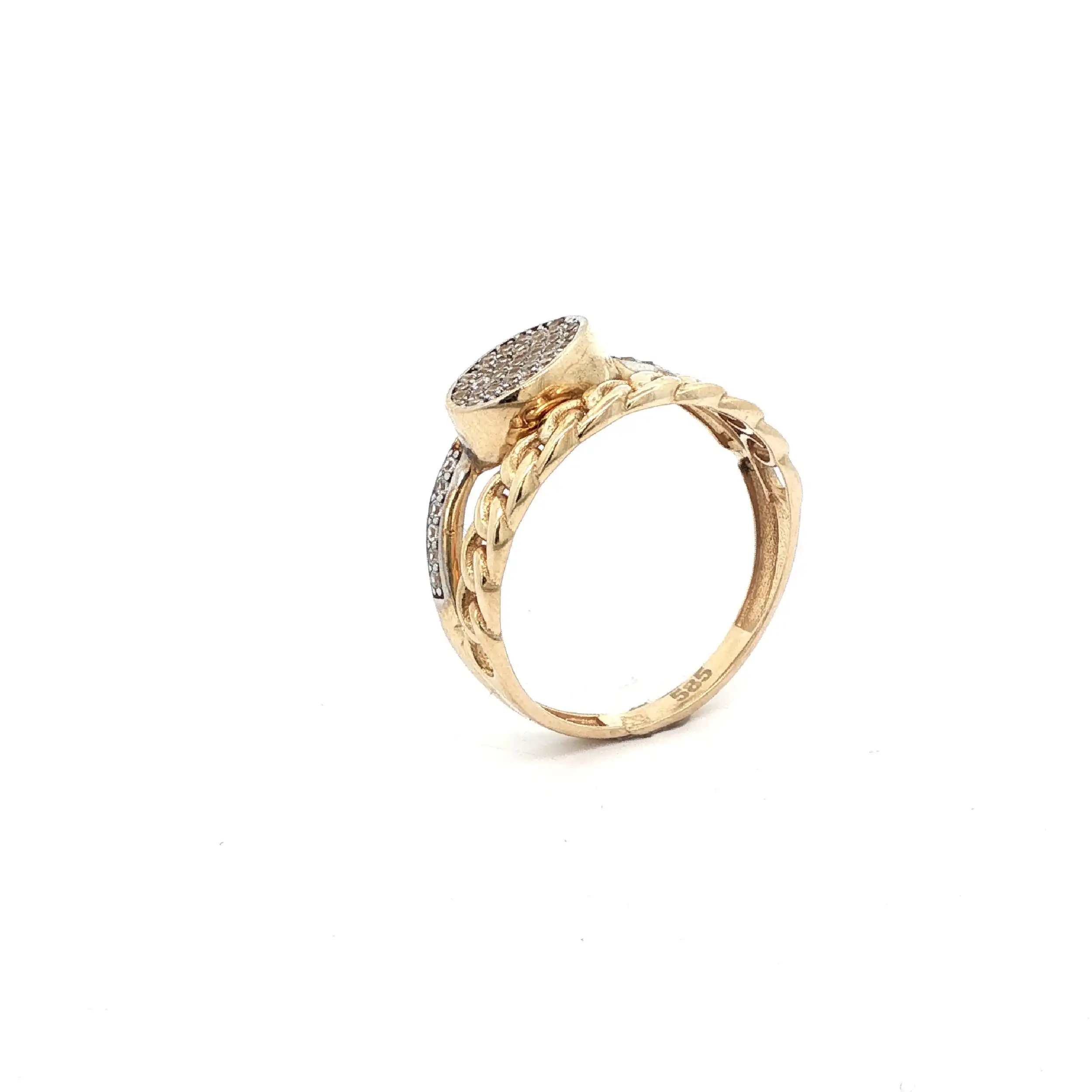 Ring Gelbgold mit Zirkonia Ring Gelbgold mit Zirkonia