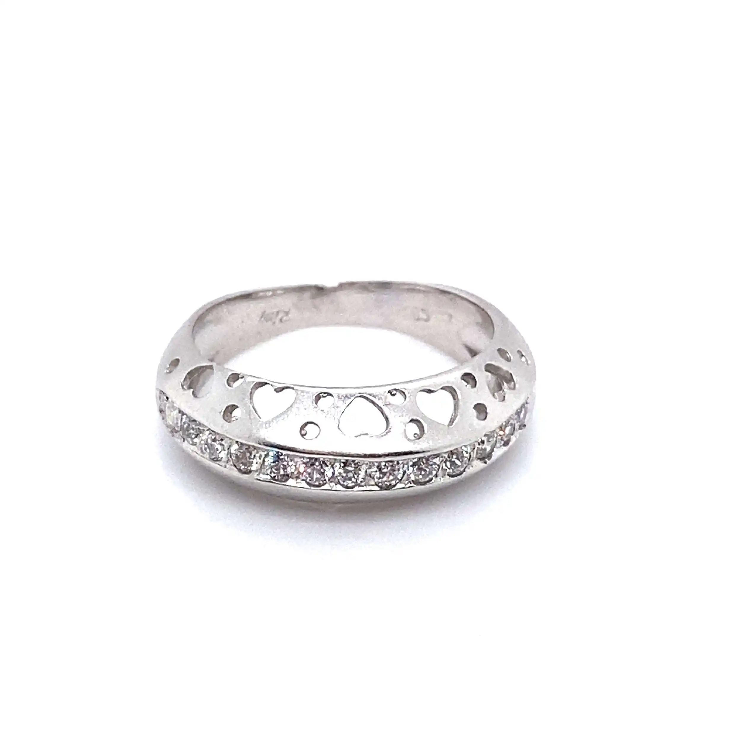 Ring Weißgold mit Zirkonia Ring Weißgold mit Zirkonia