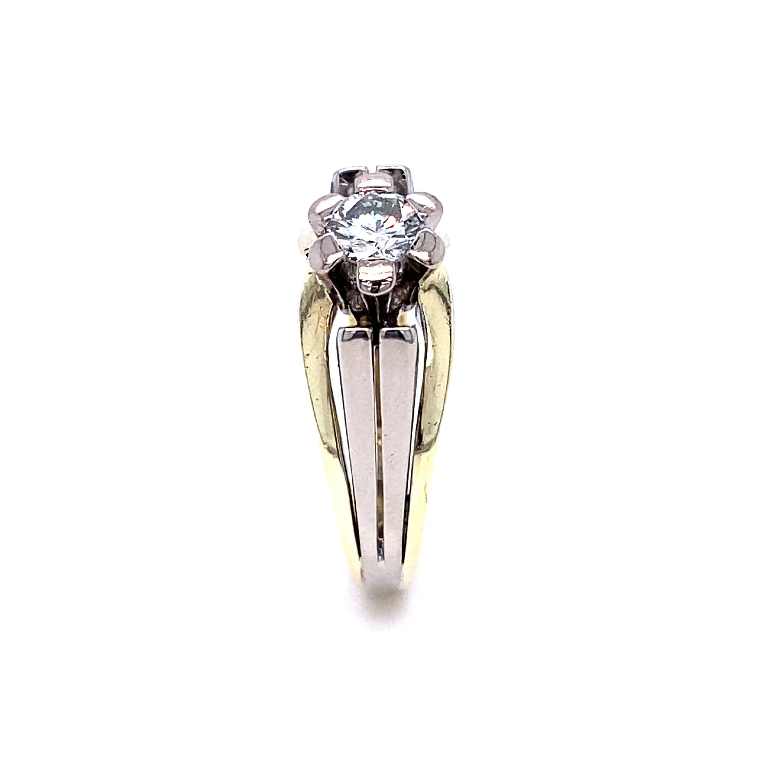 Ring bicolor mit Brillant Ring bicolor mit Brillant