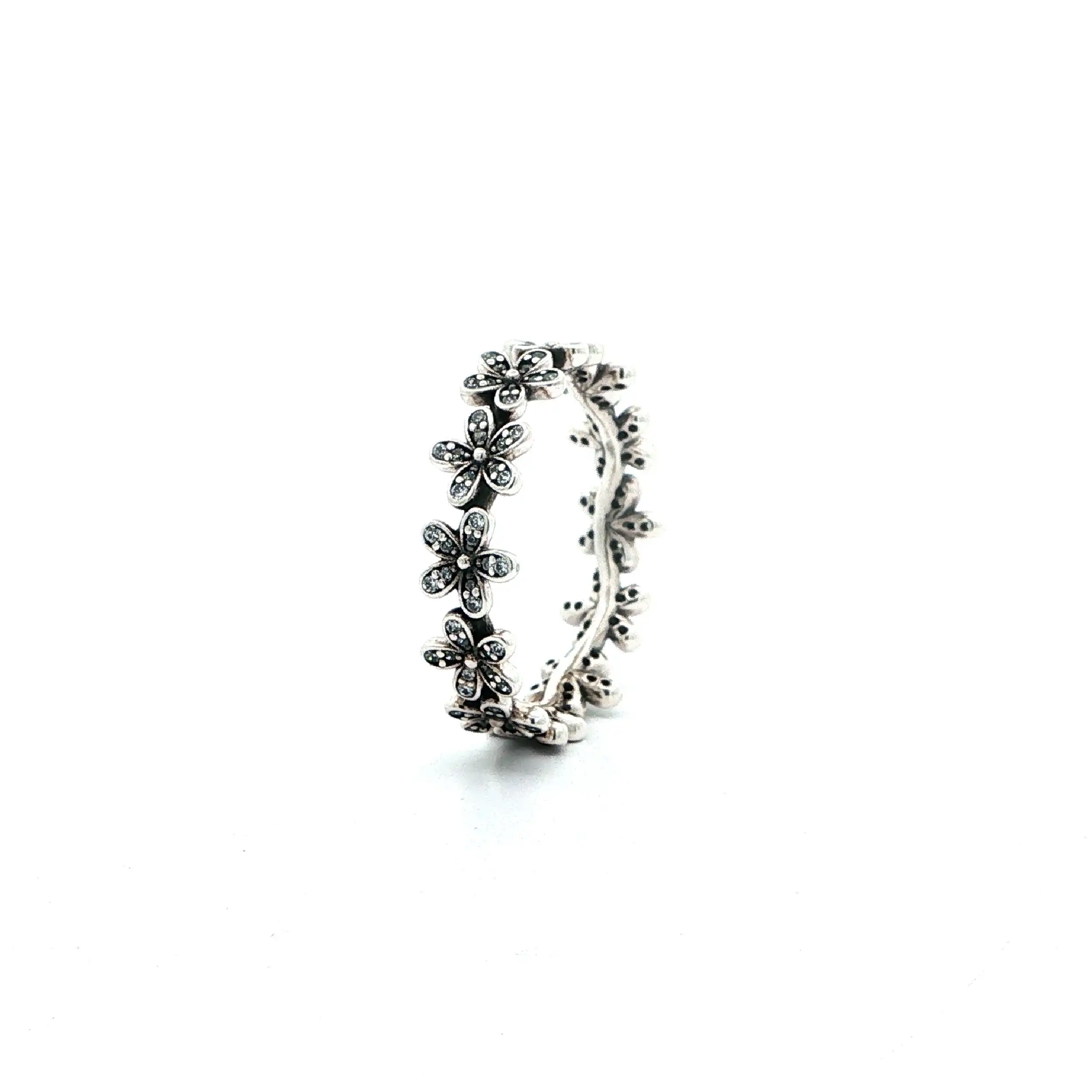 Silberring Pandora Gänseblümchen mit Zirkonia