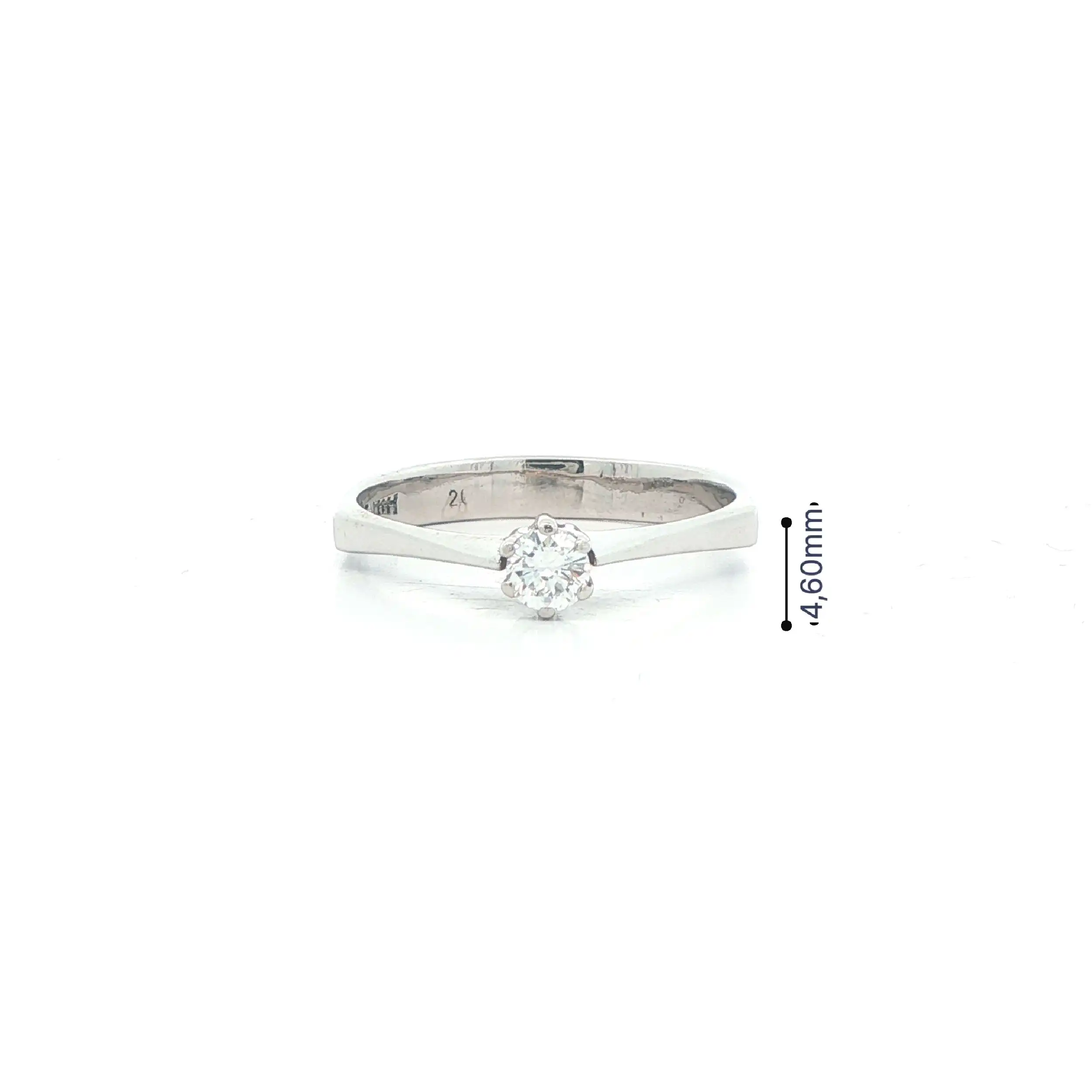 Ring Weißgold mit Brillant Solitär Ring Weißgold mit Brillant Solitär