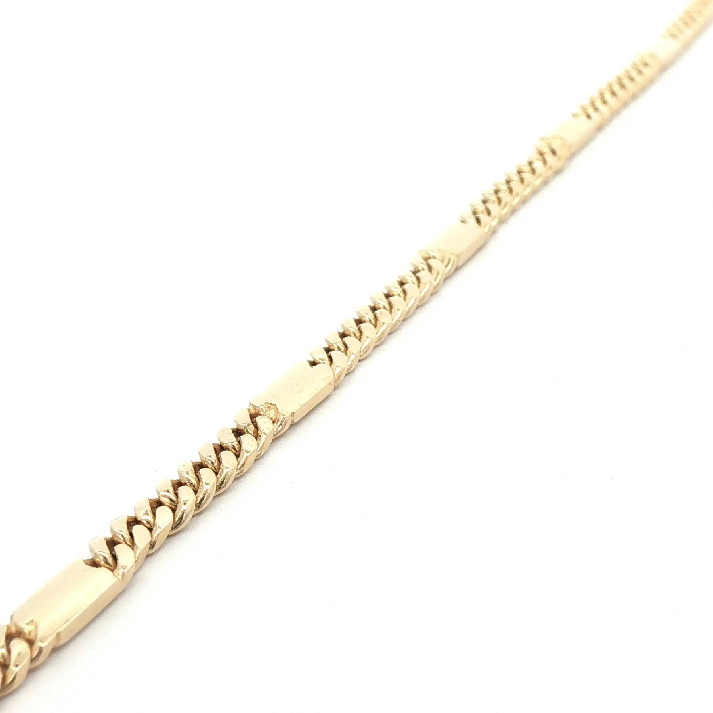 Panzerarmband Gelbgold mit Platten