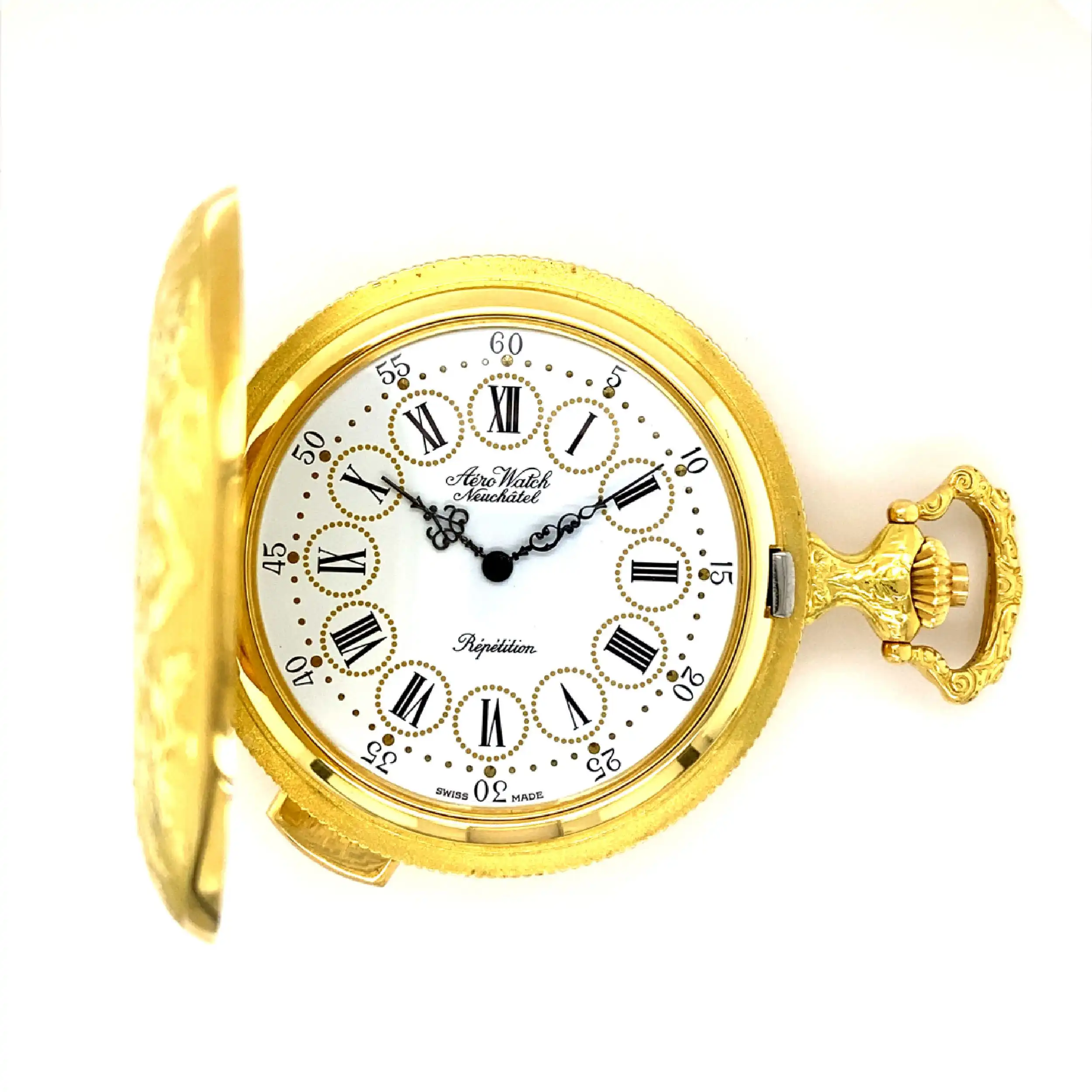 Taschenuhr Gelbgold Aero Watch Neuchatel Repetition Taschenuhr Gelbgold Aero Watch Neuchatel Repetition
