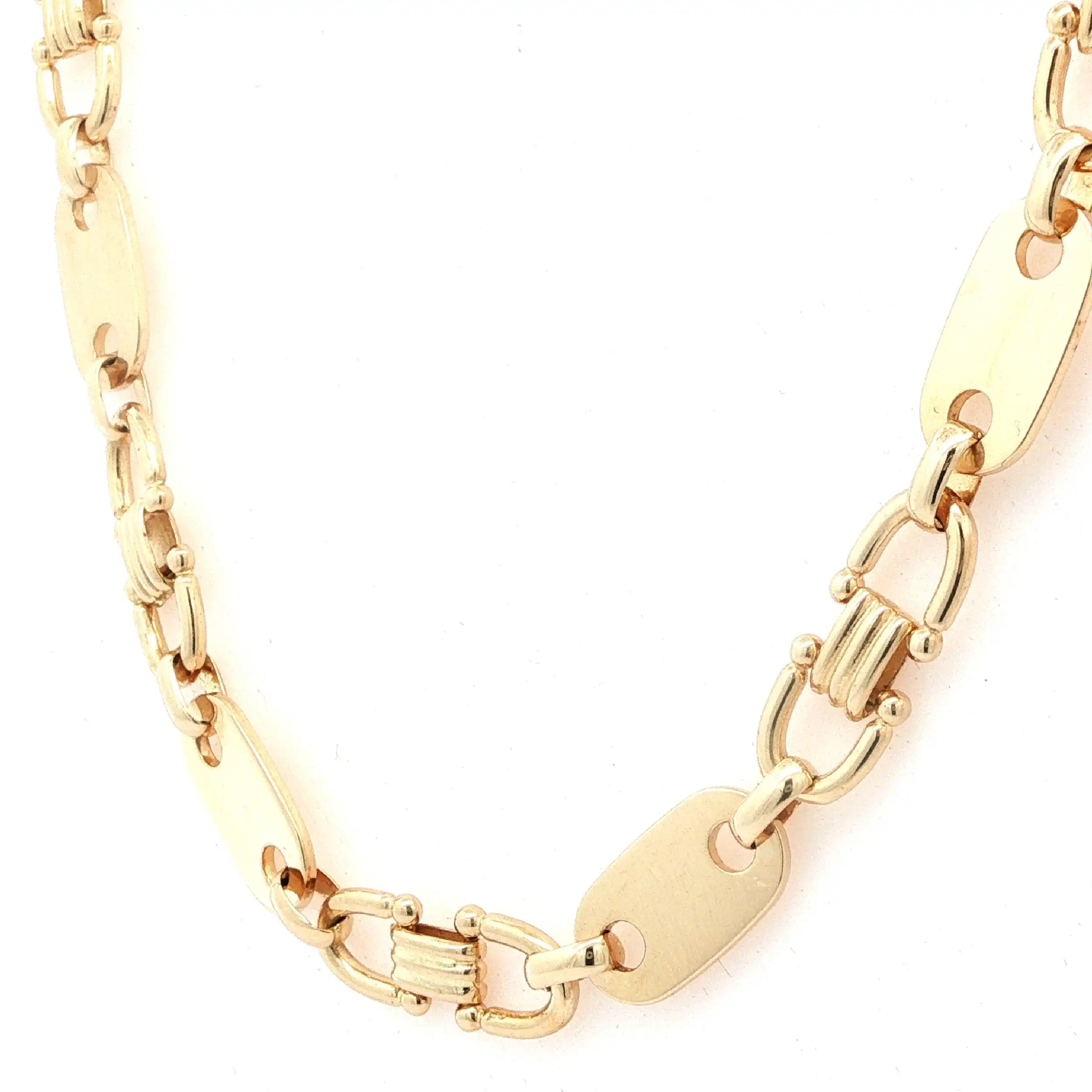Plattenkette Gelbgold Plattenkette Gelbgold