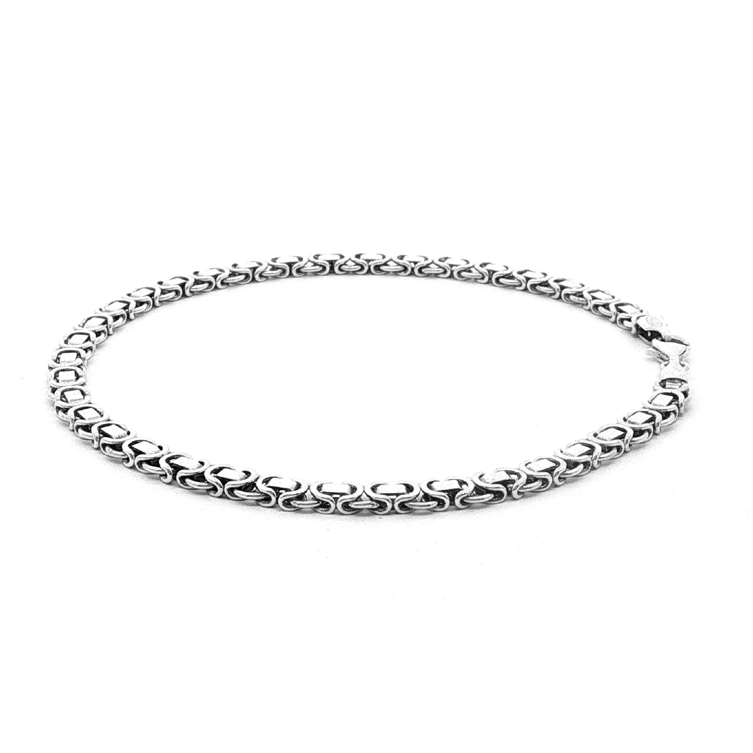 Königskettenarmband Silber flach