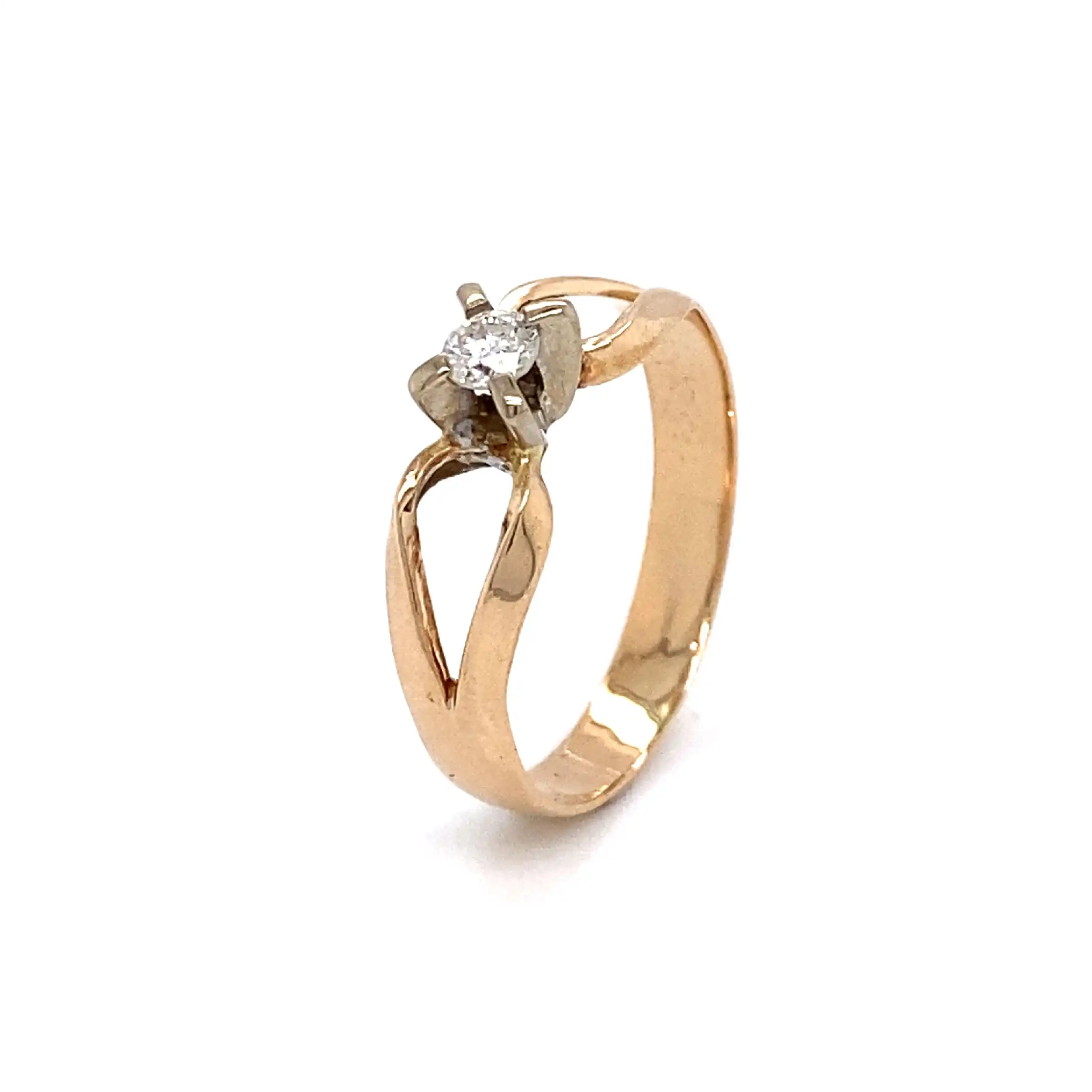 Ring Gelbgold mit Brillant Ring Gelbgold mit Brillant