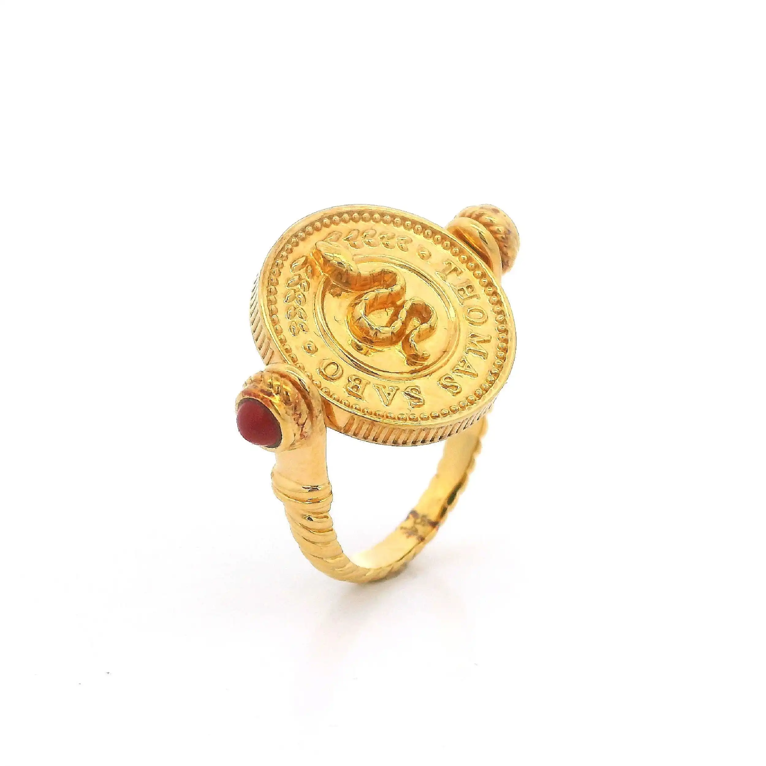 Ring Silber vergoldet Thomas Sabo drehbar Onyx und Zirkonia Ring Silber vergoldet Thomas Sabo drehbar Onyx und Zirkonia
