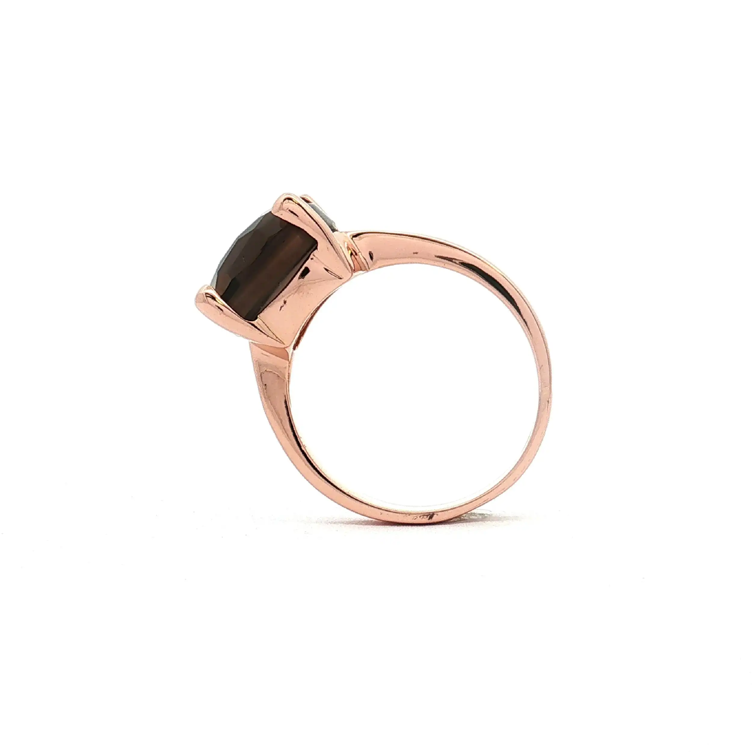 Ring Rotgold mit Rauchquarz