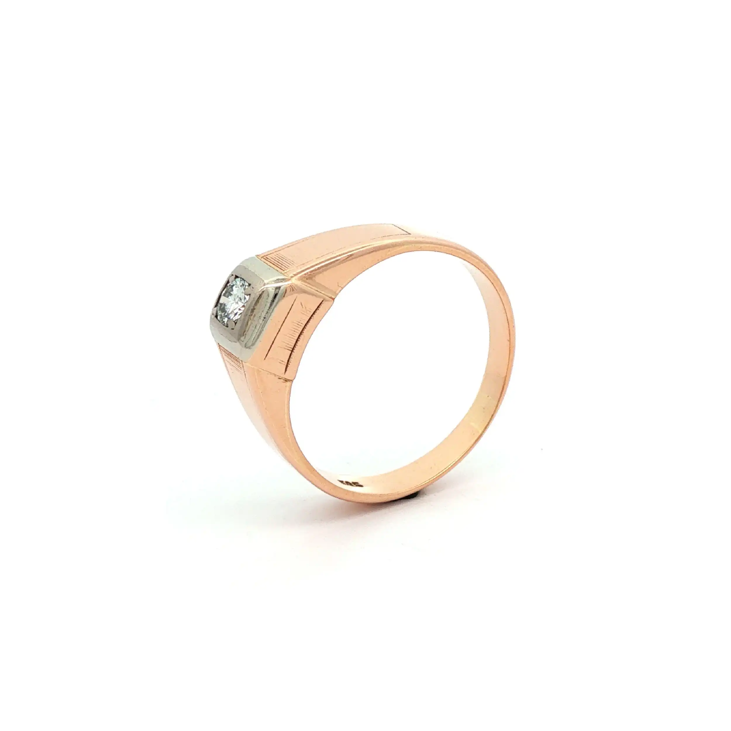 Ring Rotgold mit Brillanten