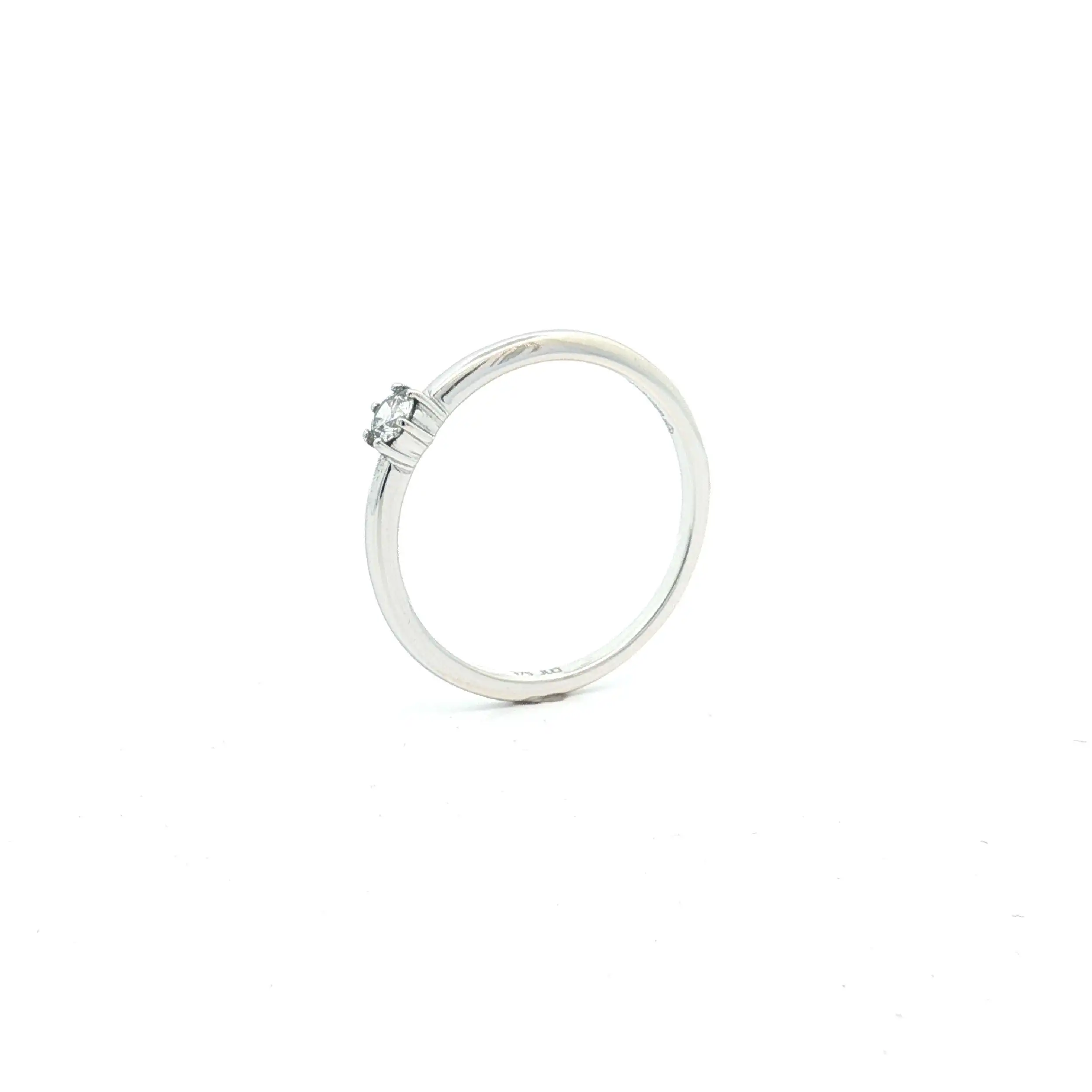 Ring Weißgold mit Brillant Ring Weißgold mit Brillant