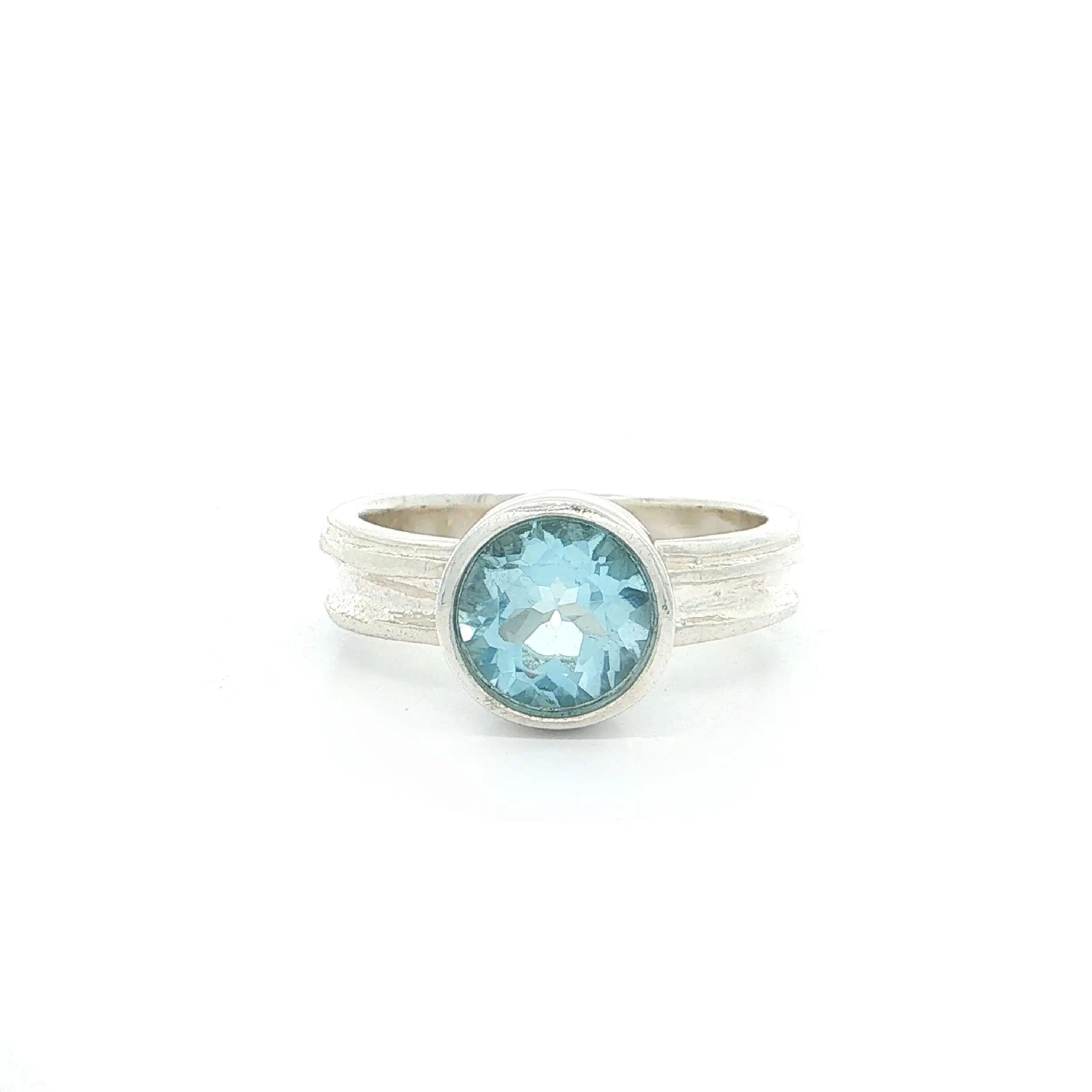 Ring Silber mit Blautopas