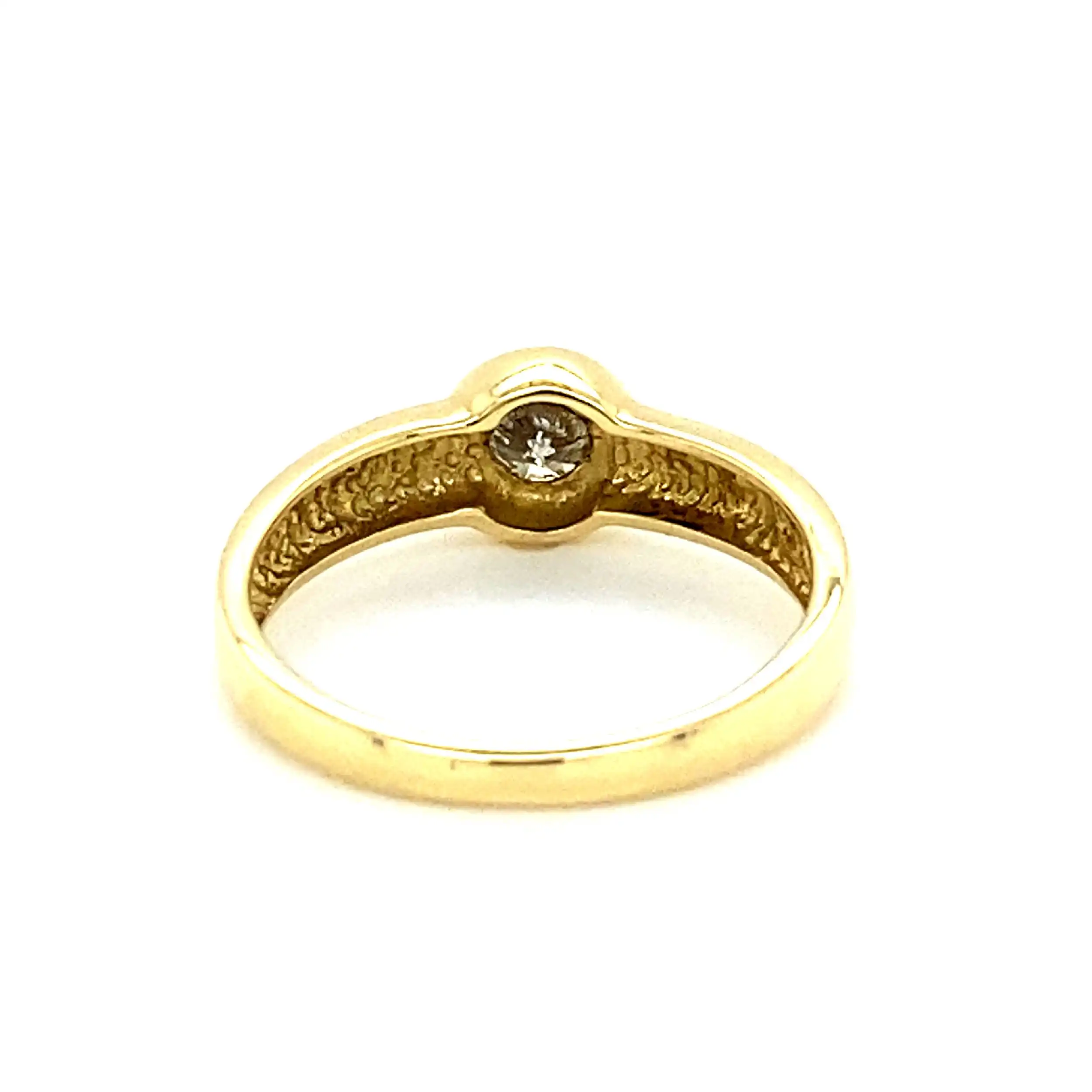 Ring Gelbgold mit Brillant Ring Gelbgold mit Brillant