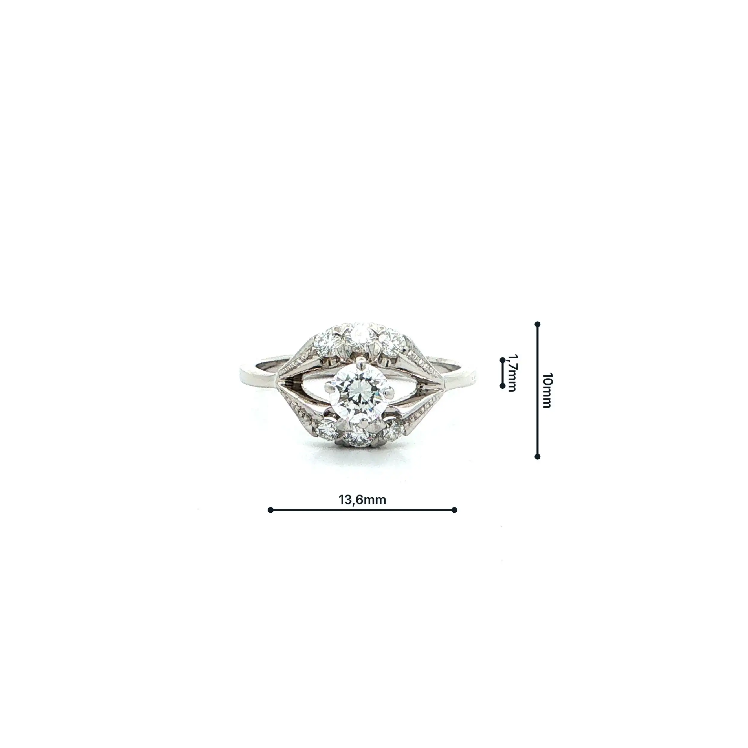Ring Weißgold mit Brillanten
