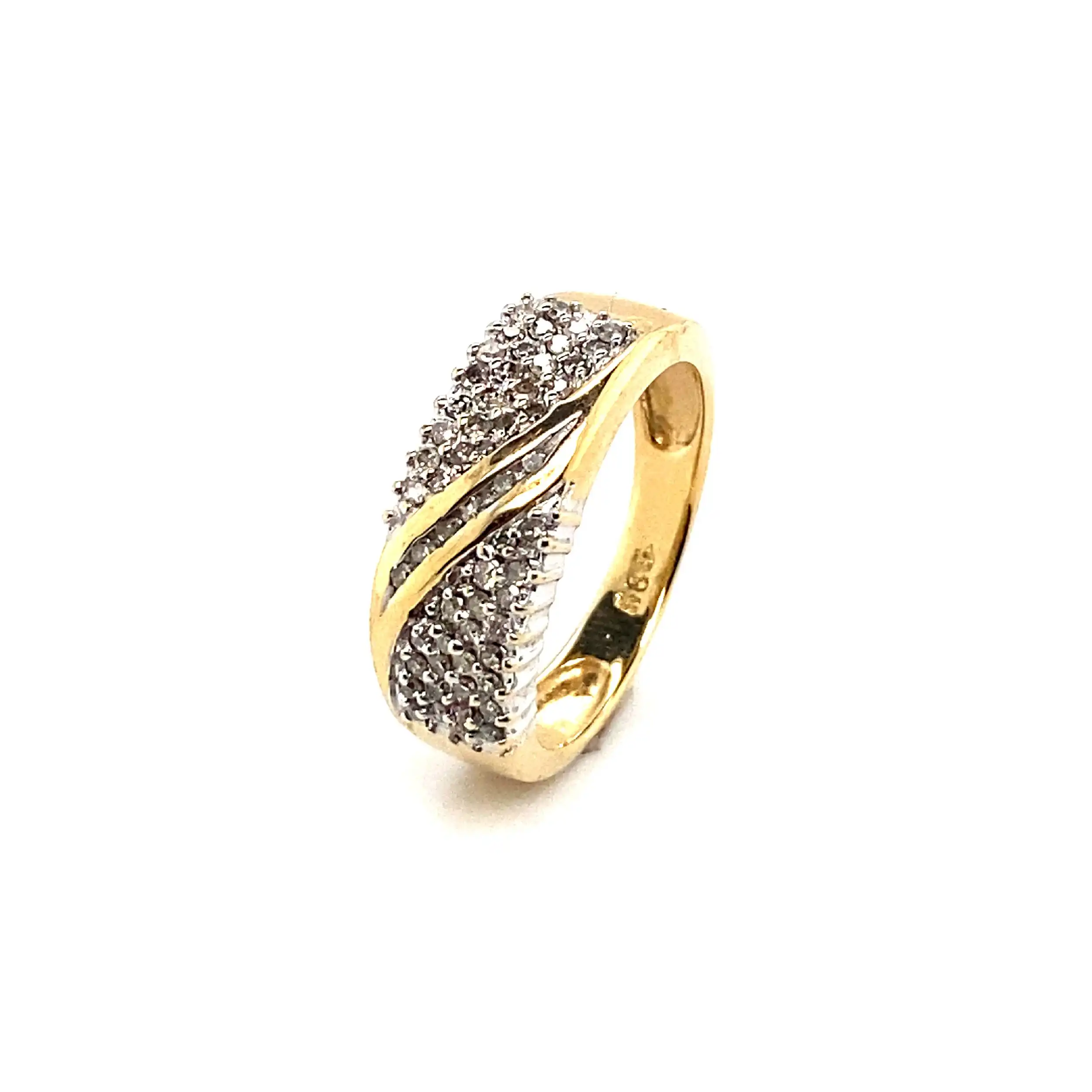 Ring Bicolor mit Diamanten