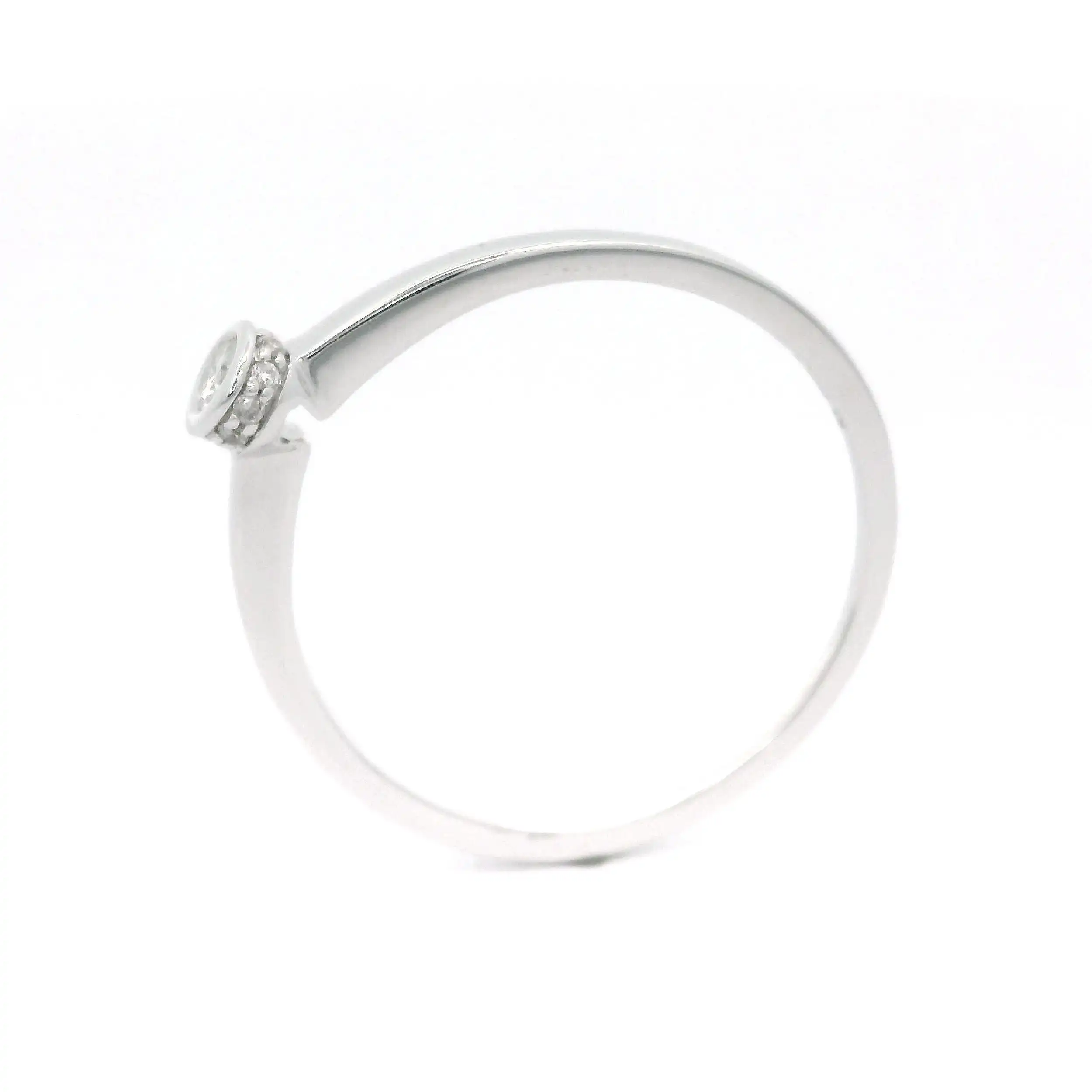 Solitärring Weißgold mit Brillant
