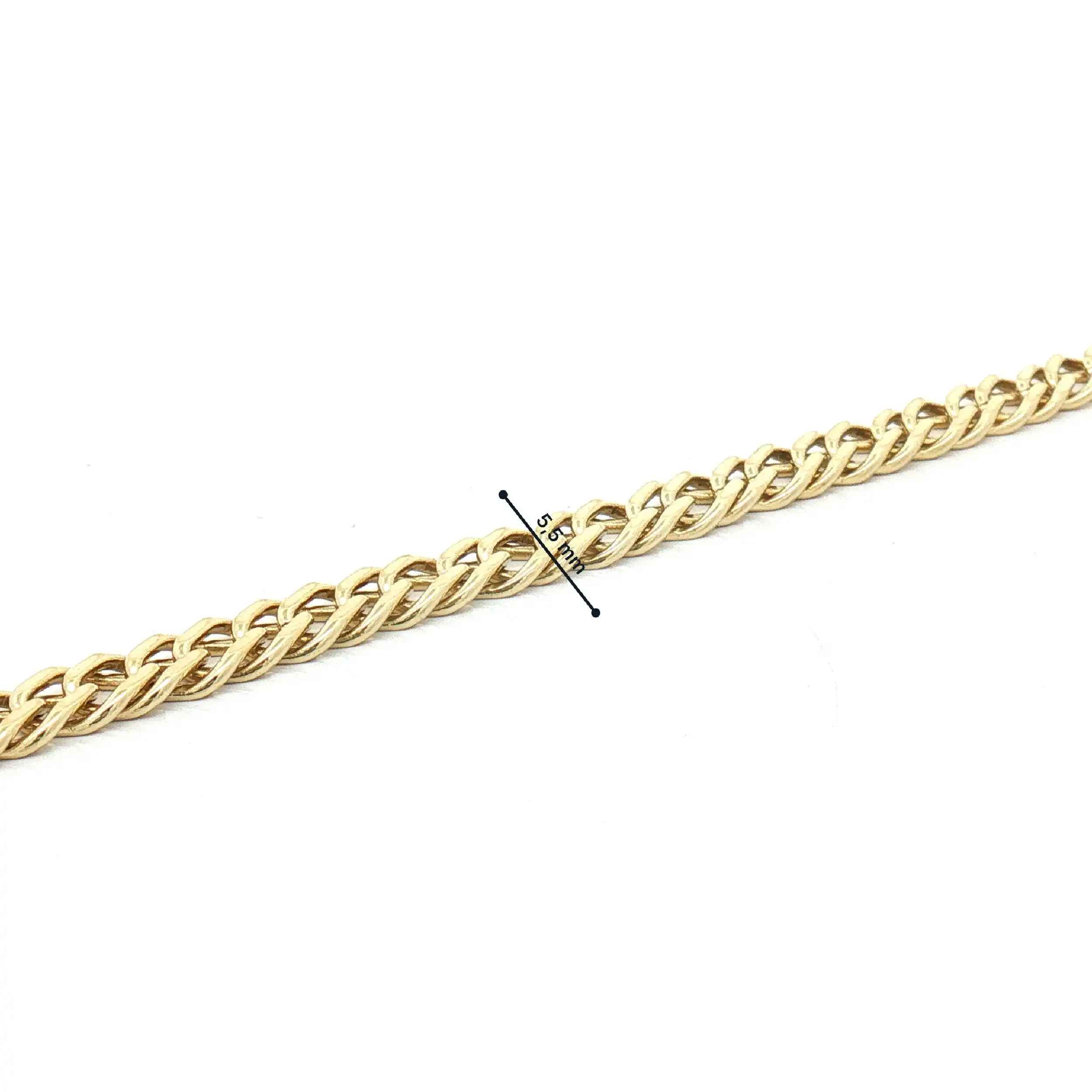 Doppelpanzerarmband Gelbgold Doppelpanzerarmband Gelbgold