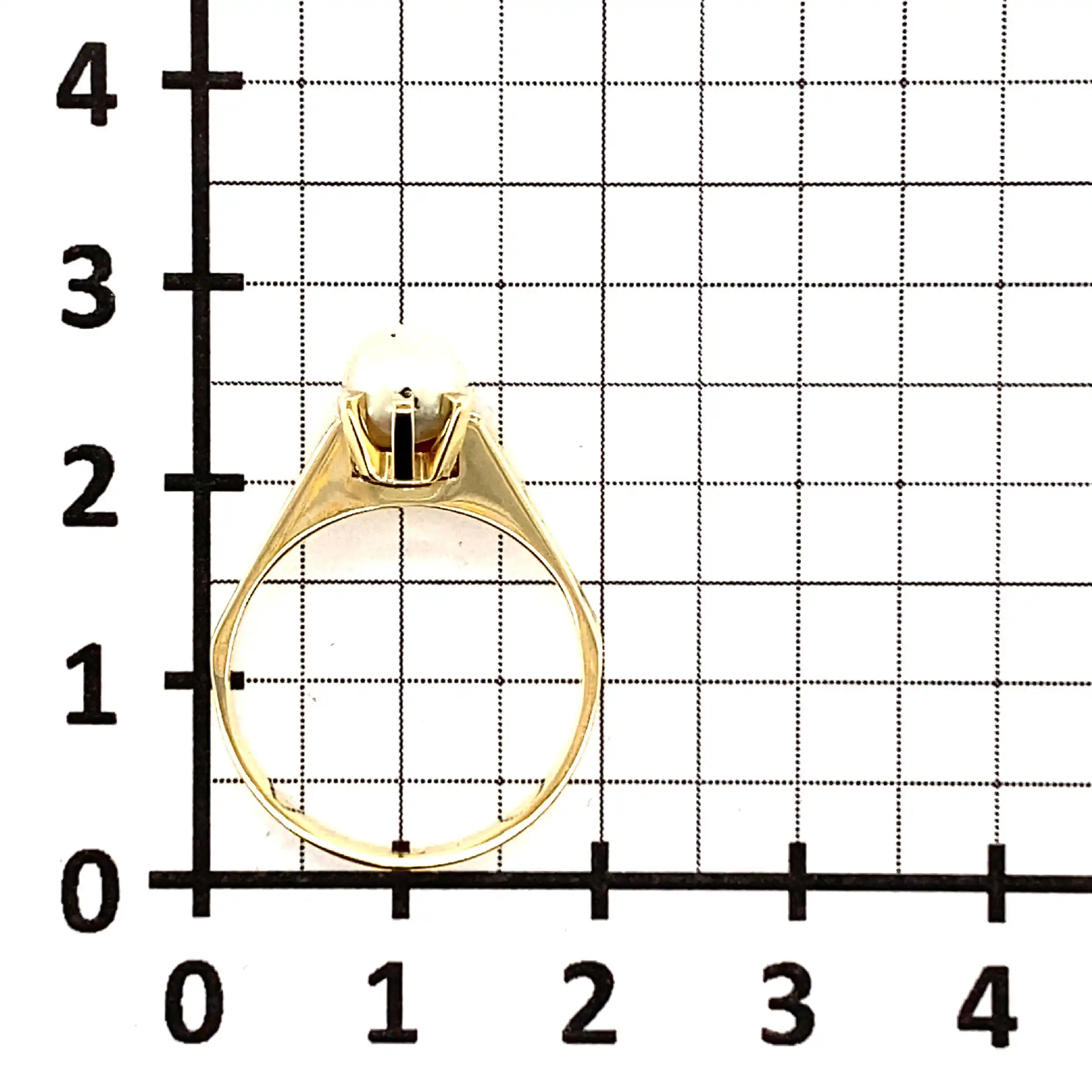Ring Gelbgold mit Perle