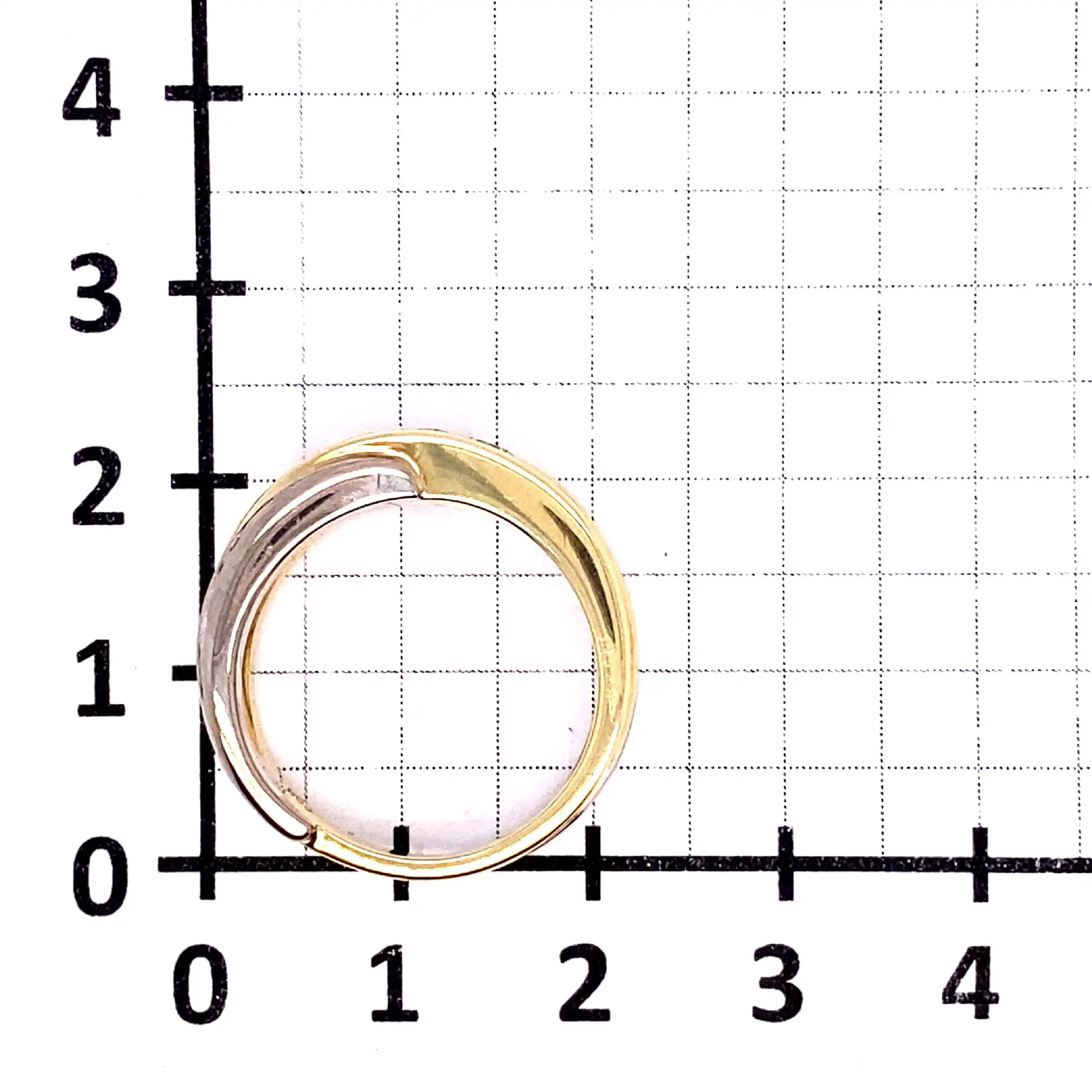 Ring Bicolor mit 3 Brillanten Ring Bicolor mit 3 Brillanten