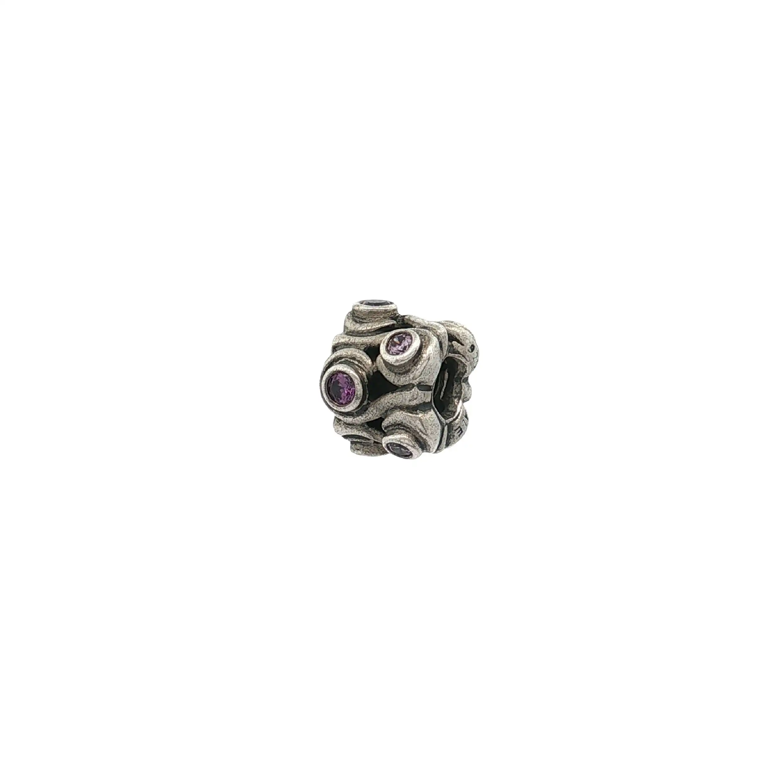 Pandora Charm Ozeanwelle Ocean Wave mit violetten Zirkonia Pandora Charm Ozeanwelle Ocean Wave mit violetten Zirkonia