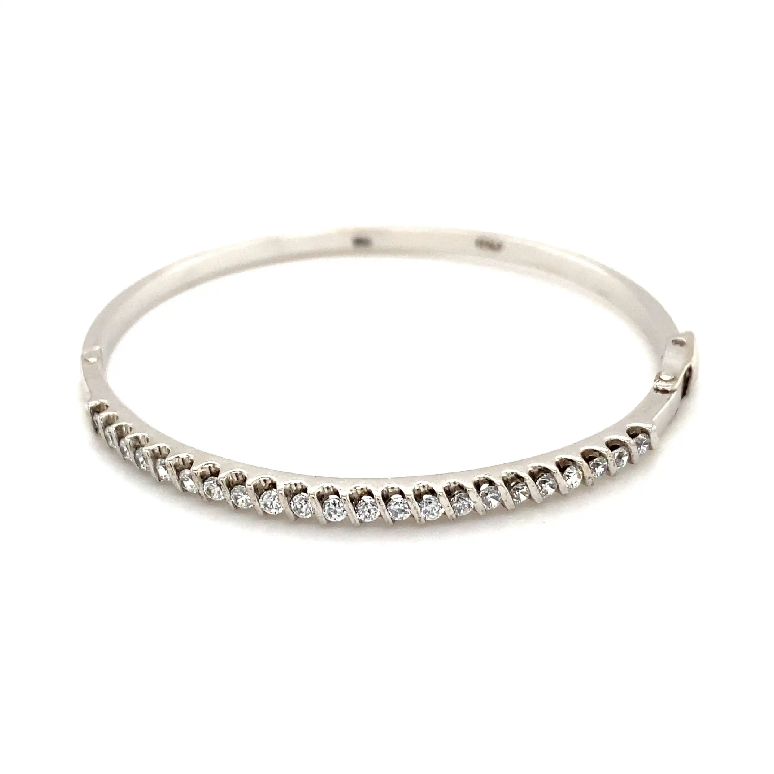 Armreif Weißgold mit Zirkonia Armreif Weißgold mit Zirkonia