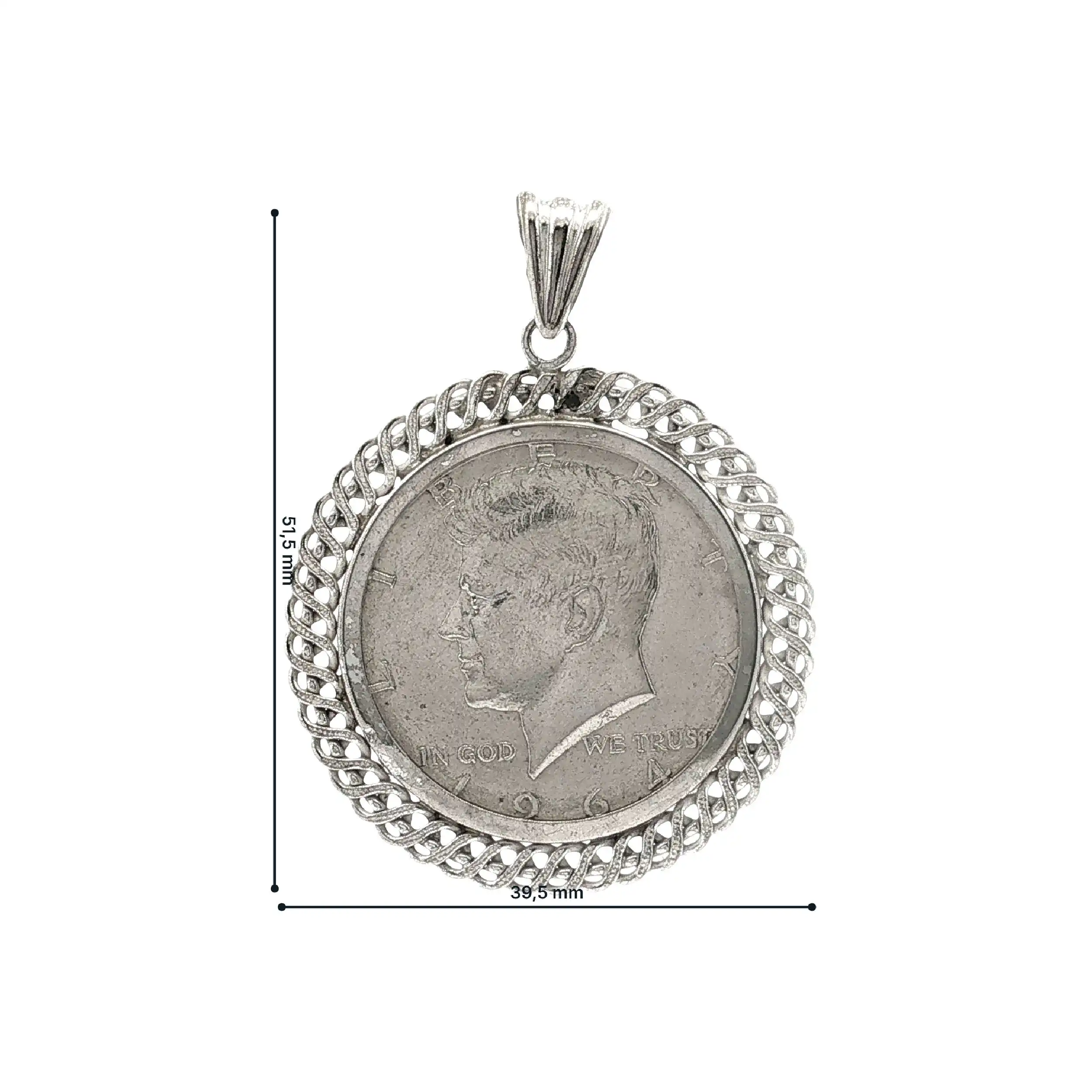 Anhänger Münze Half Dollar Liberty Anhänger Münze Half Dollar Liberty