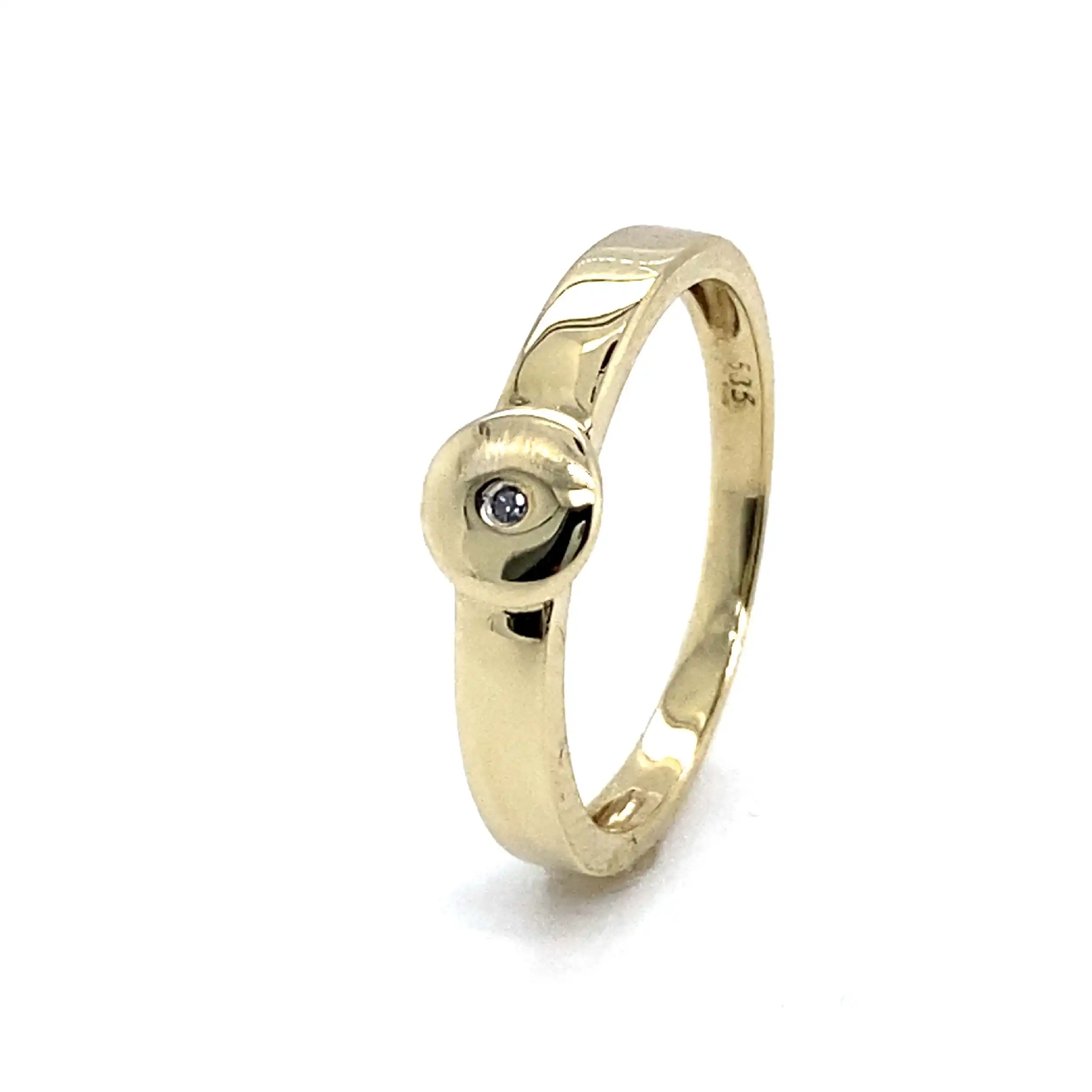 Ring Bicolor mit Brillant Ring Bicolor mit Brillant