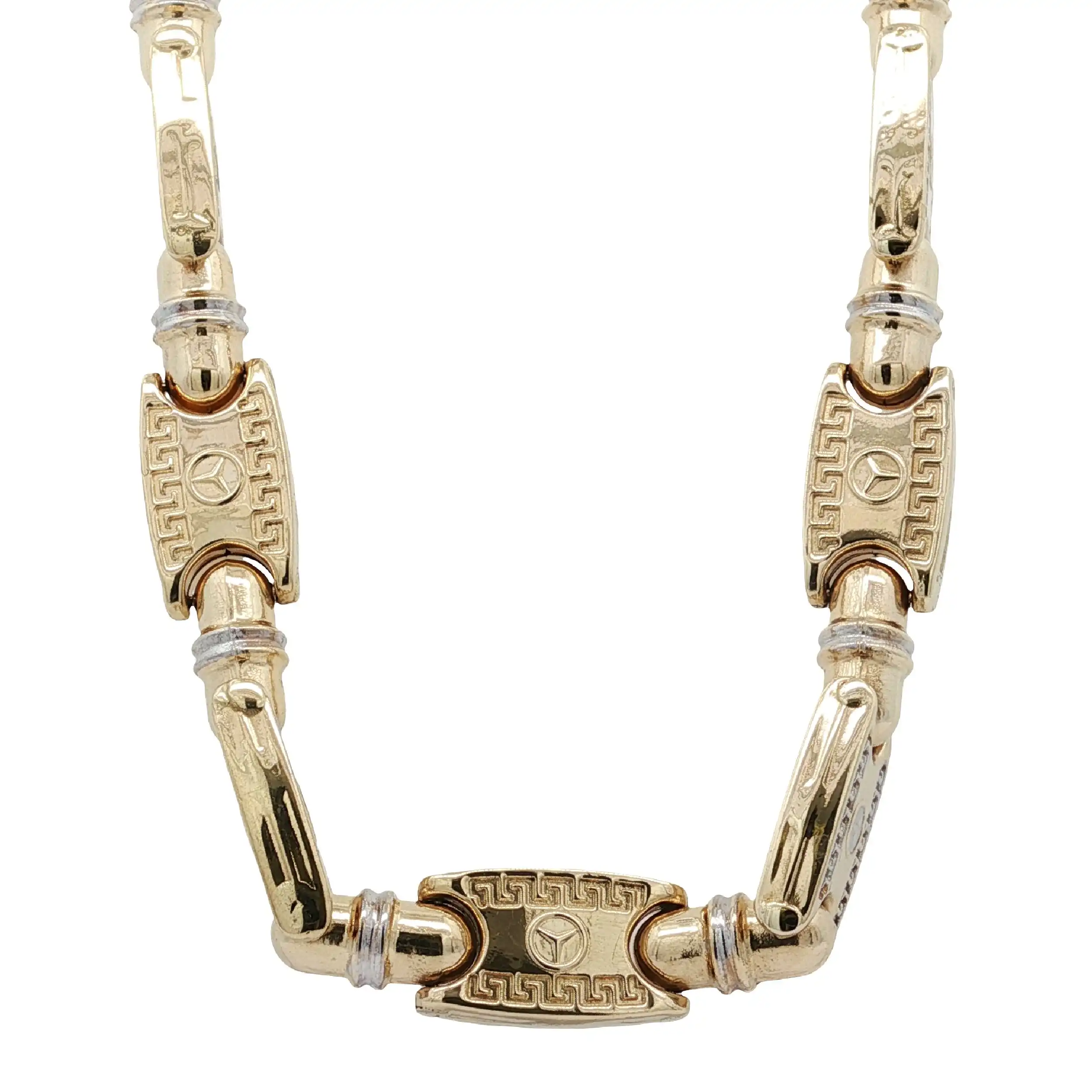 Kette Bicolor mit Muster hohl Kette Bicolor mit Muster hohl