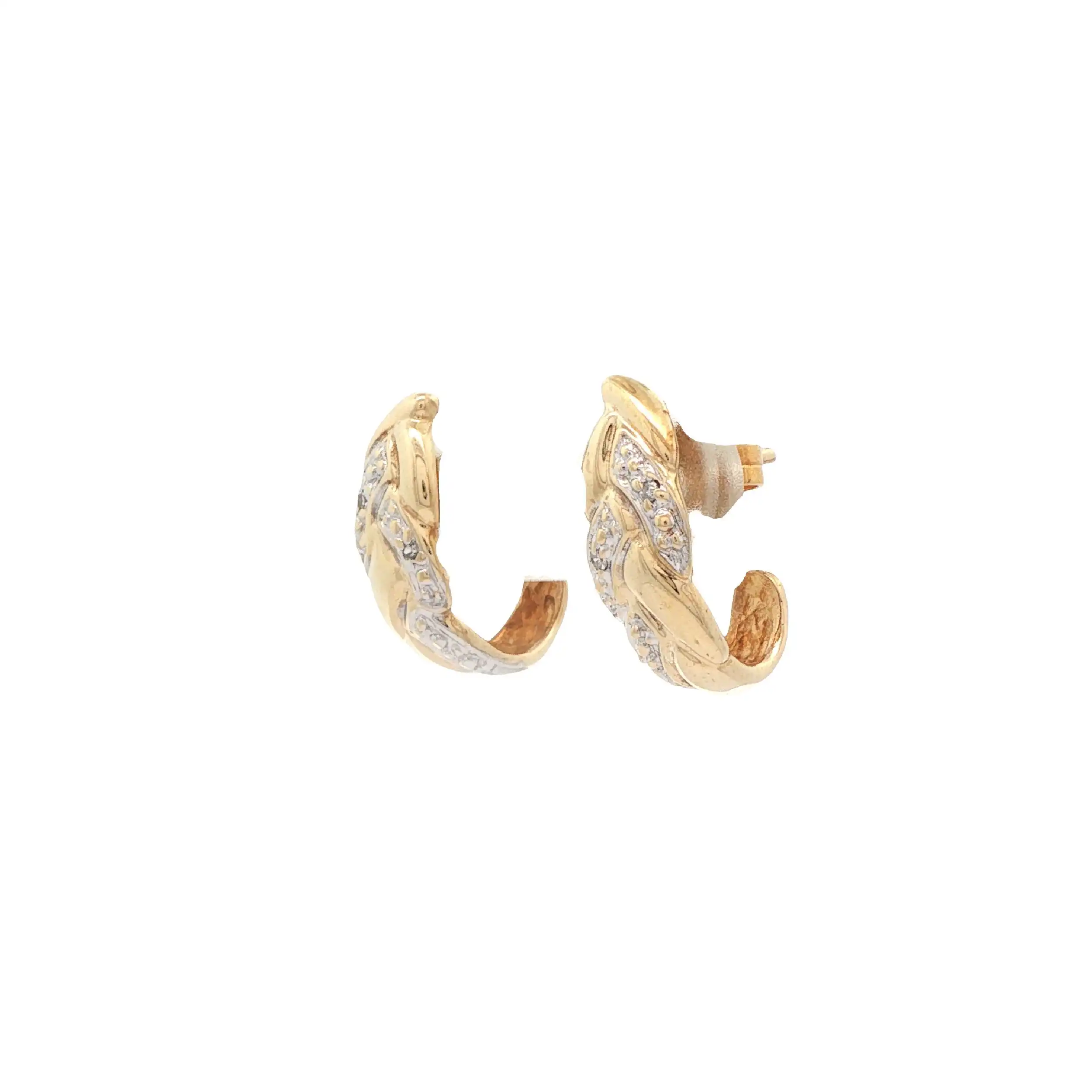 Ohrstecker Gelbgold mit Diamanten Ohrstecker Gelbgold mit Diamanten