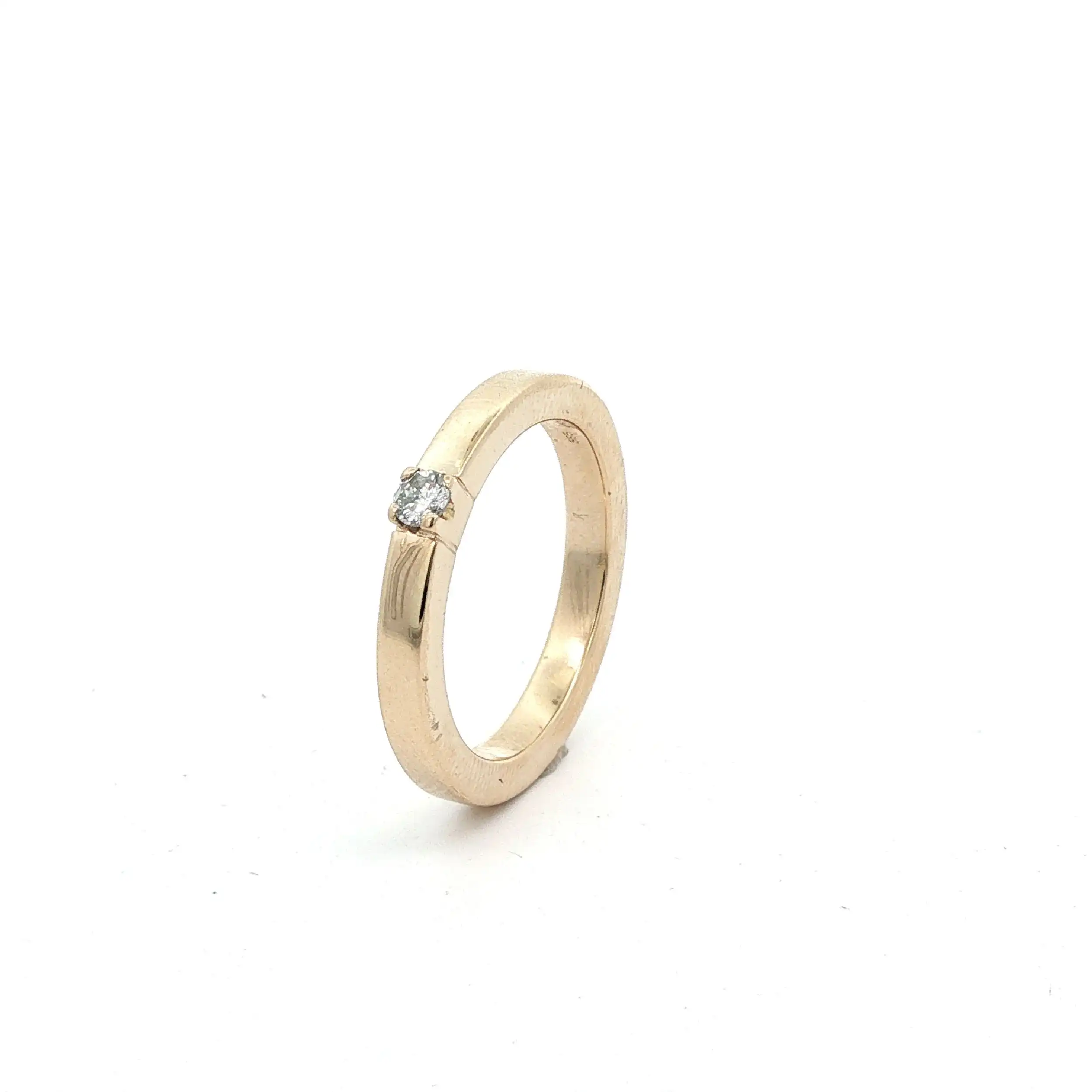 Ring Gelbgold mit Solitär Brillant