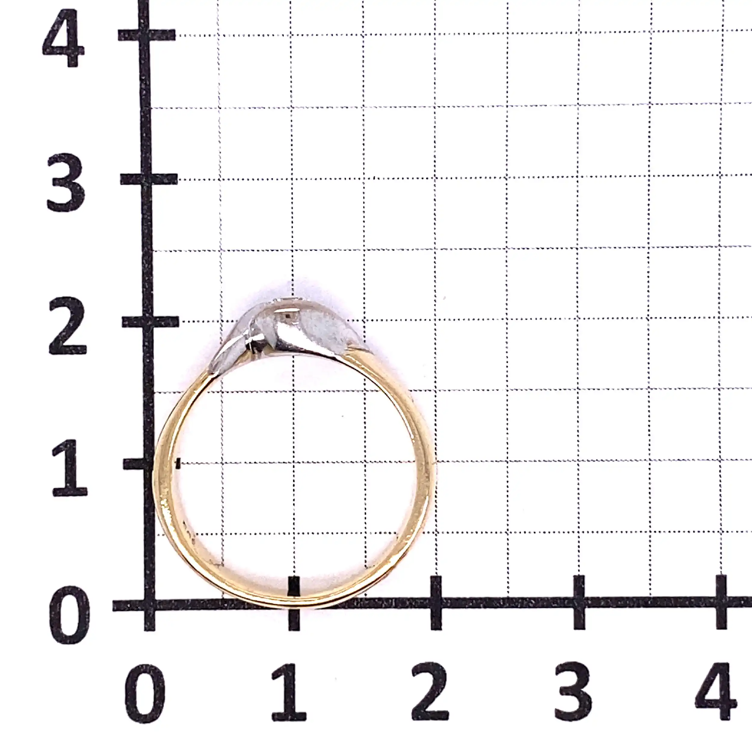 Ring bicolor mit Solitär Brillant Ring bicolor mit Solitär Brillant
