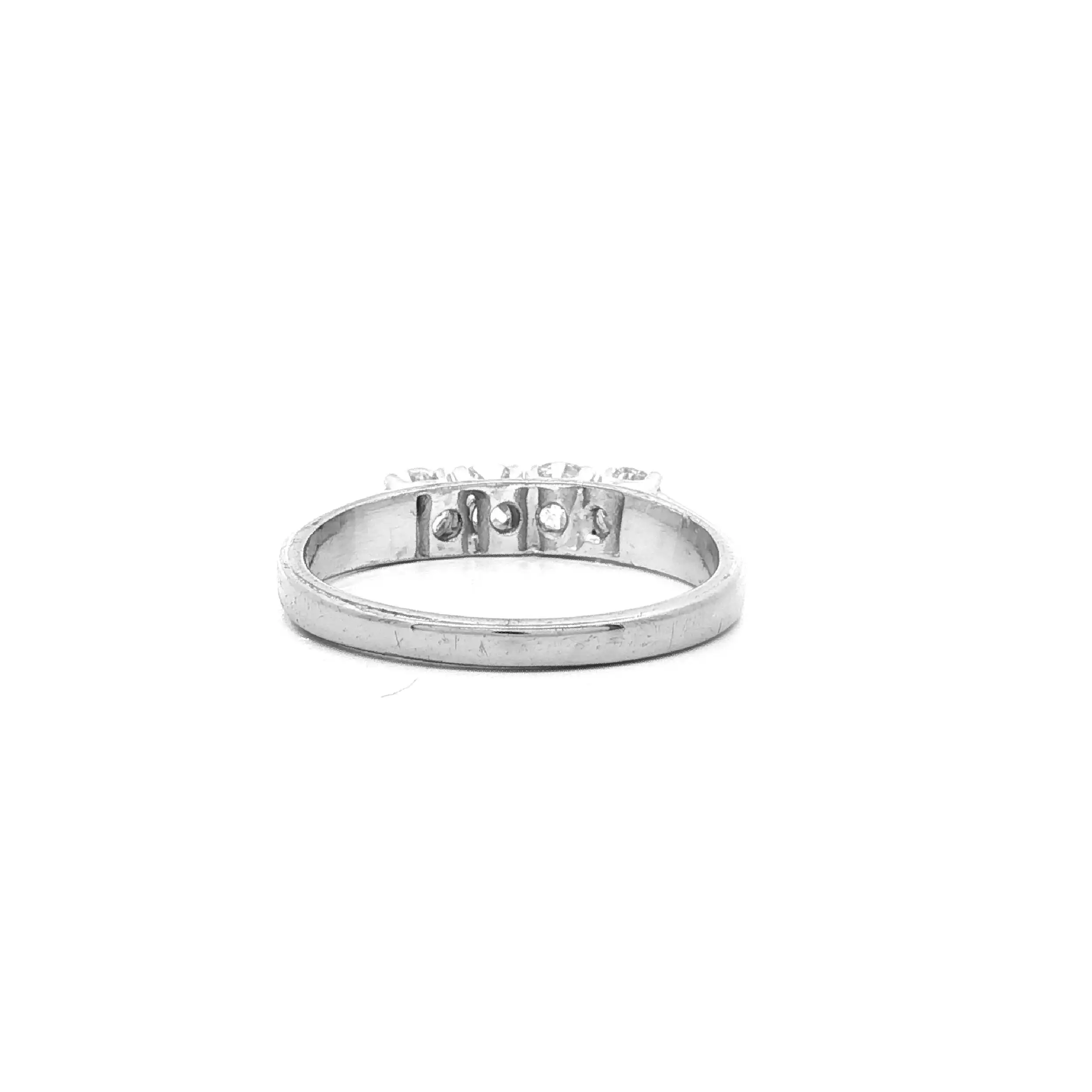 Ring Weißgold mit Altschliff Brillanten