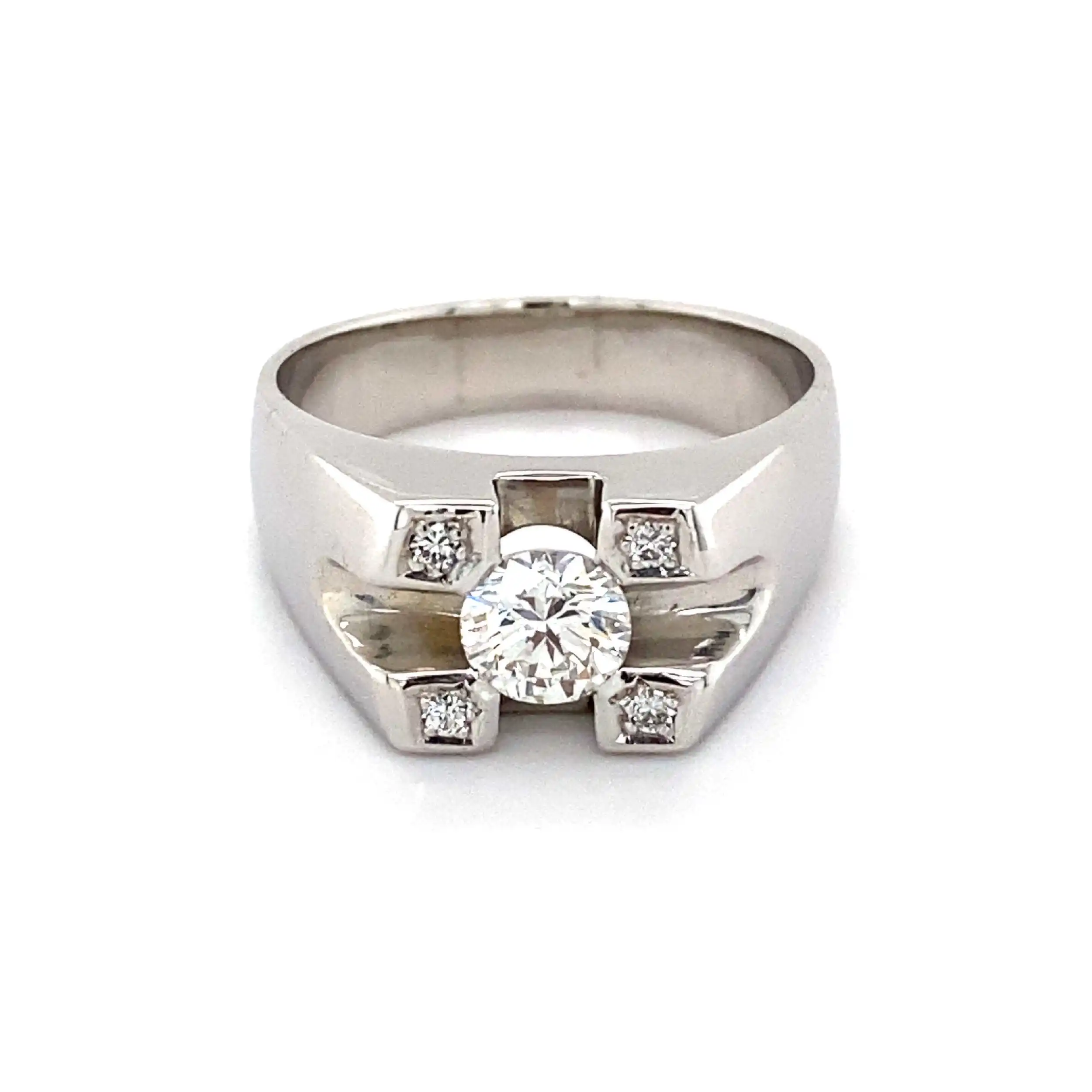 Ring Weißgold mit Brillanten Ring Weißgold mit Brillanten