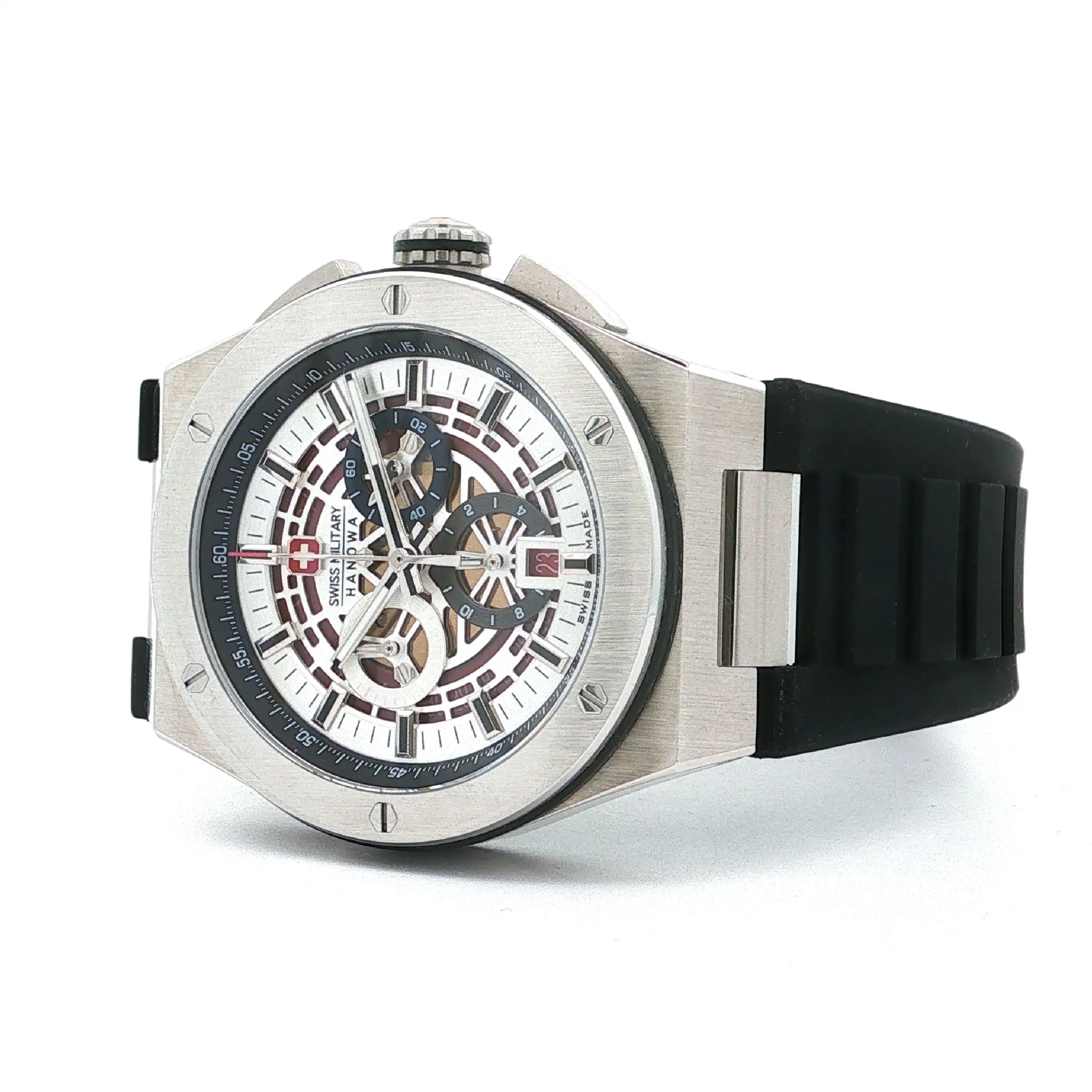 Herrenuhr Swiss Military Hanowa mit Kautschukband Quartz neuwertig