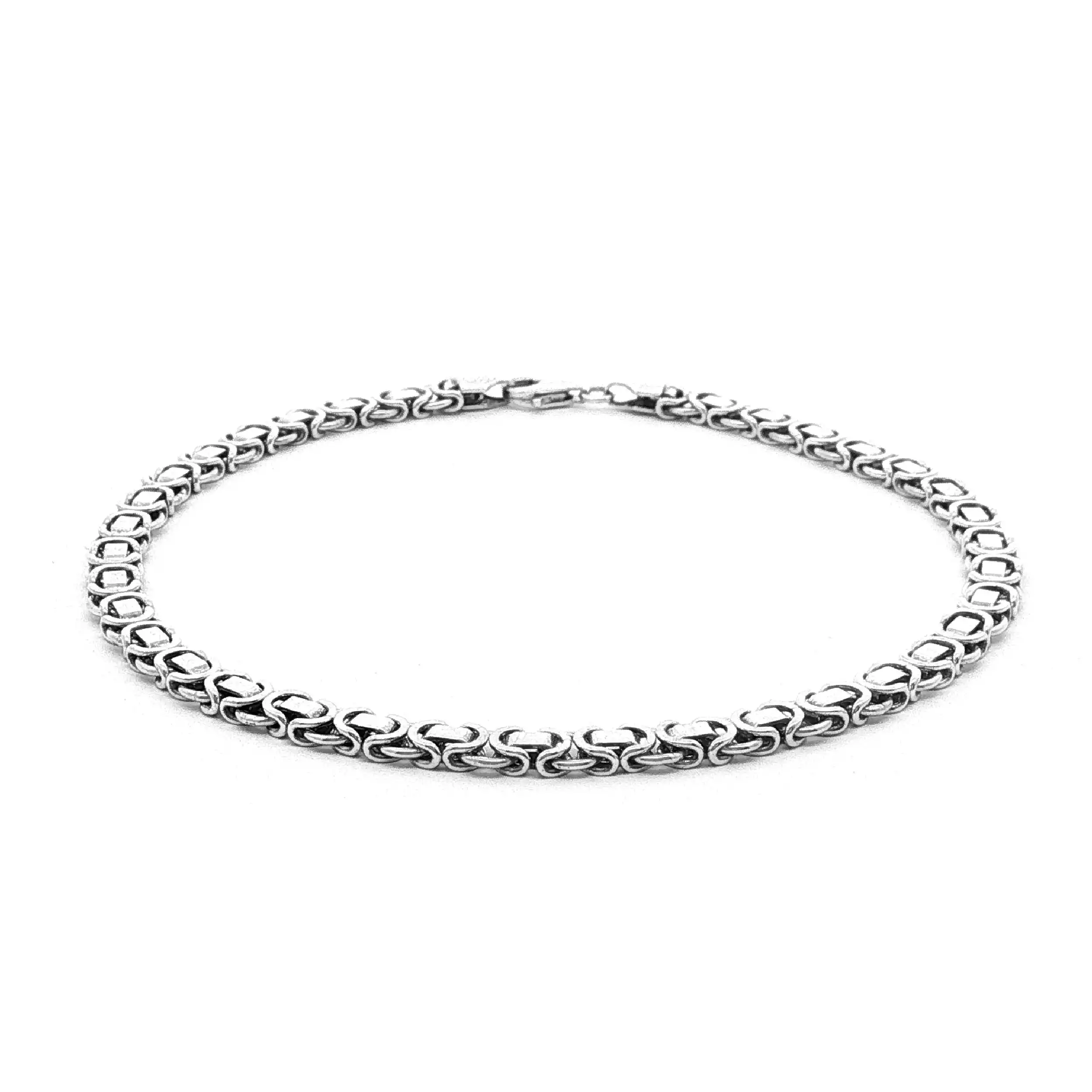 Königskettenarmband Silber flach